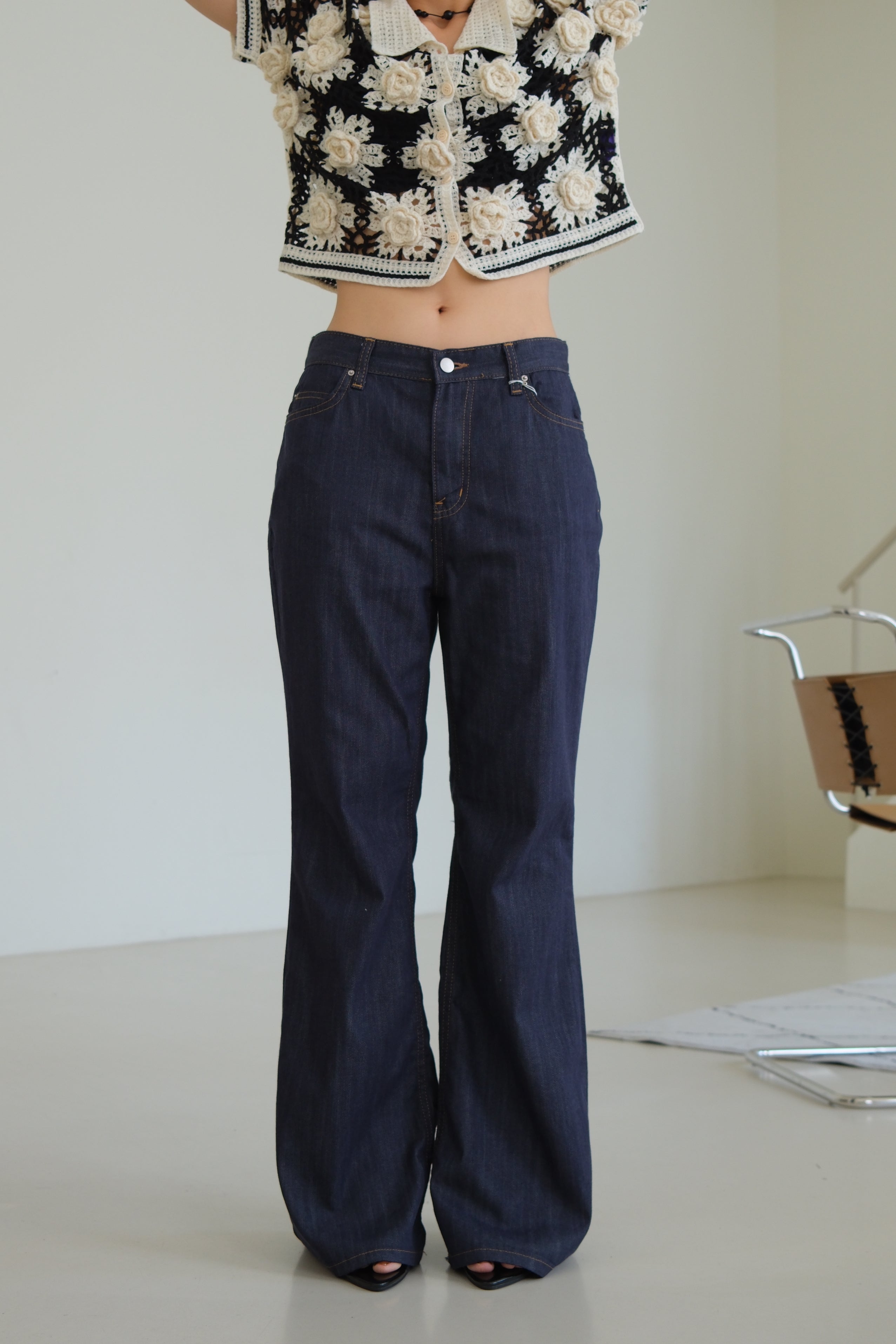 Porter high-rise flared jeans