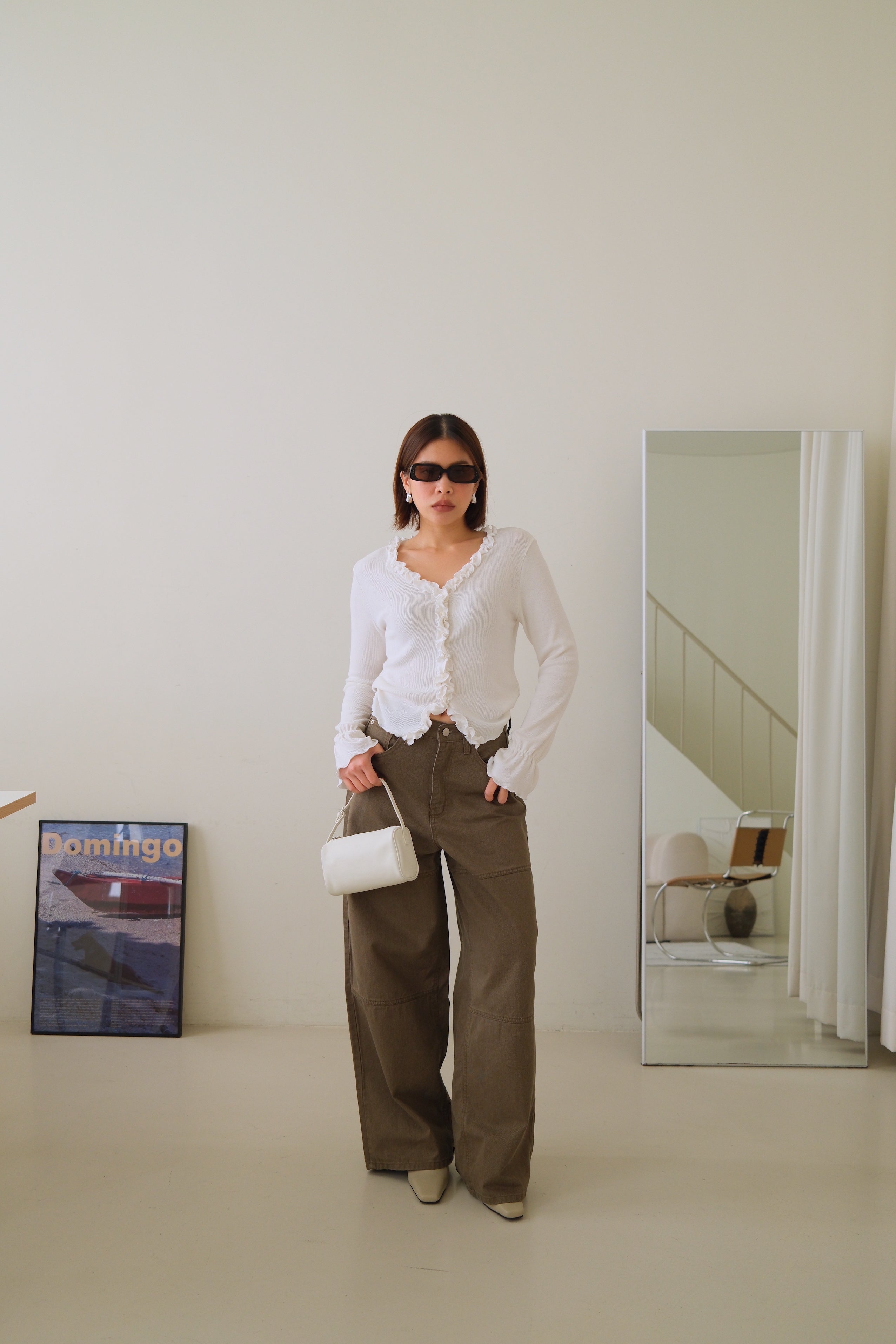 Rely frill hem cardigan