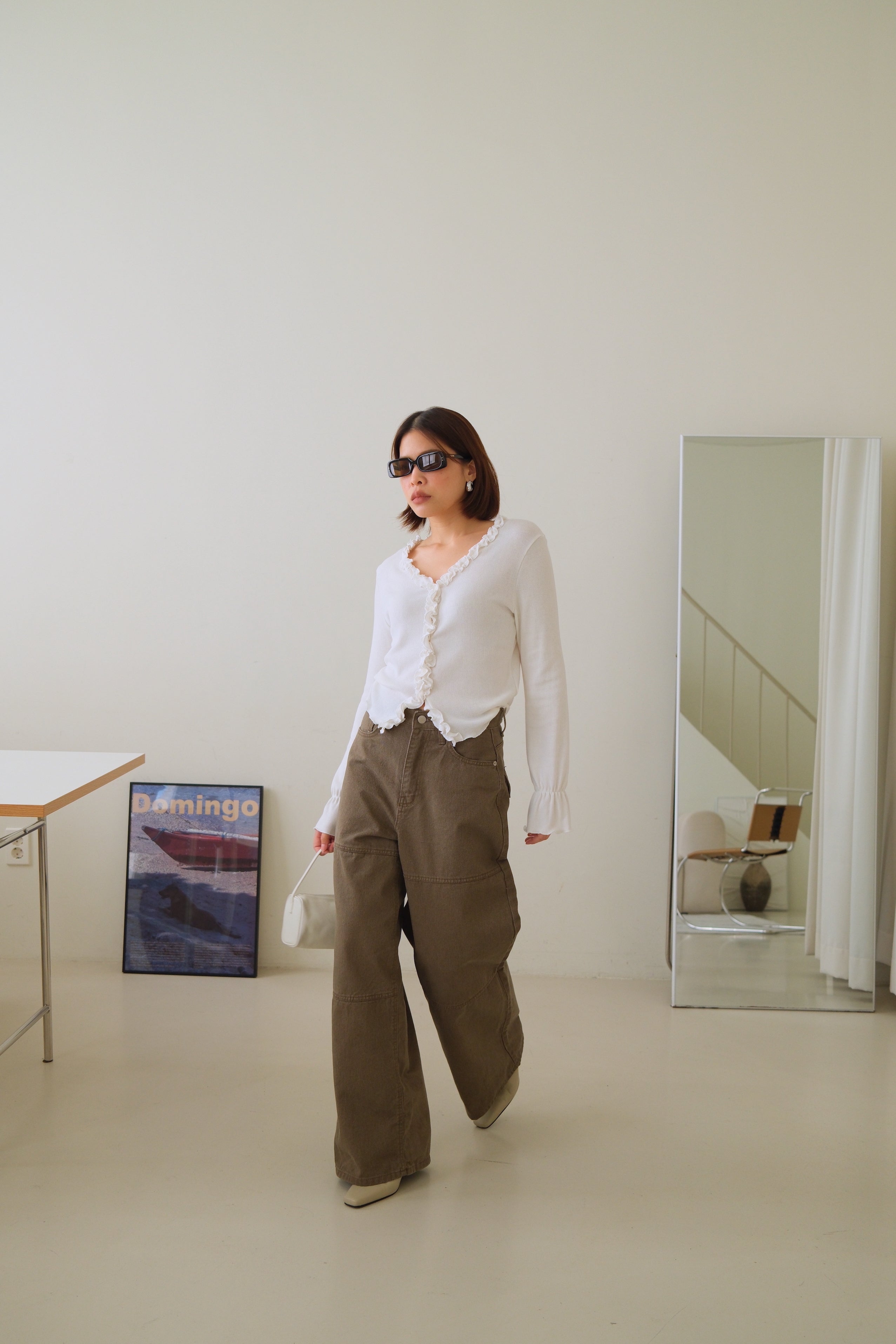 Rely frill hem cardigan