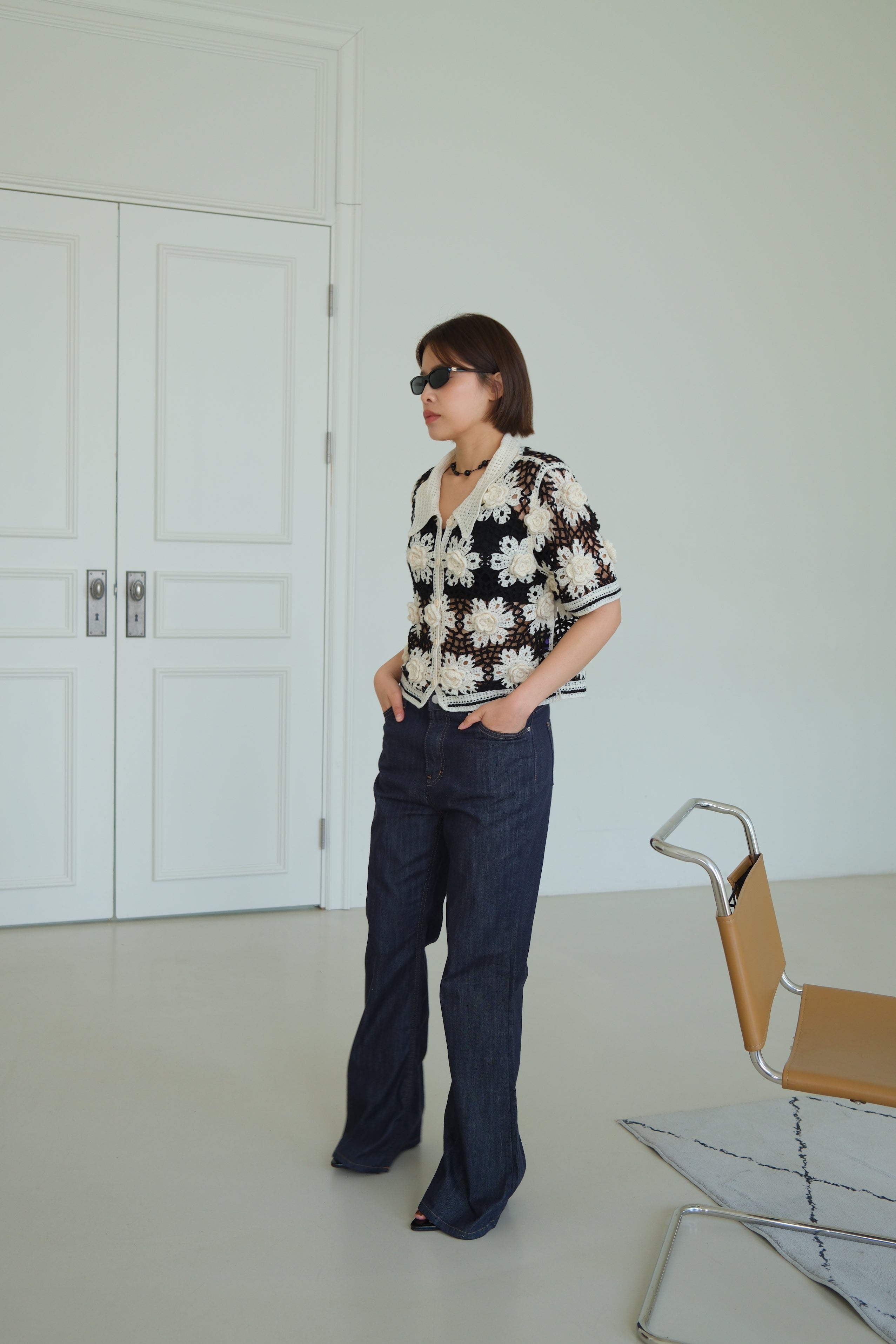 Porter high-rise flared jeans