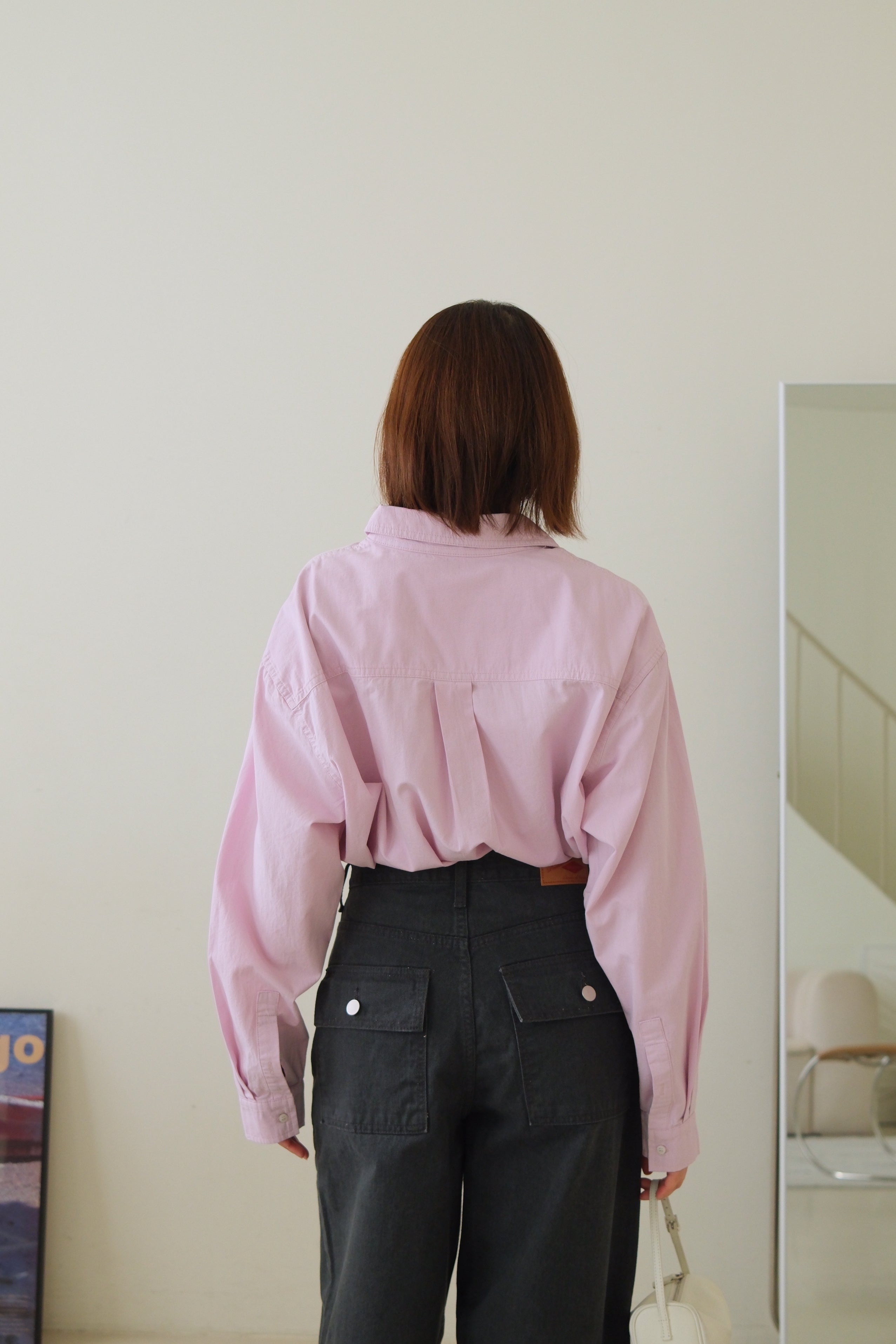 Mini pocket oversized shirt