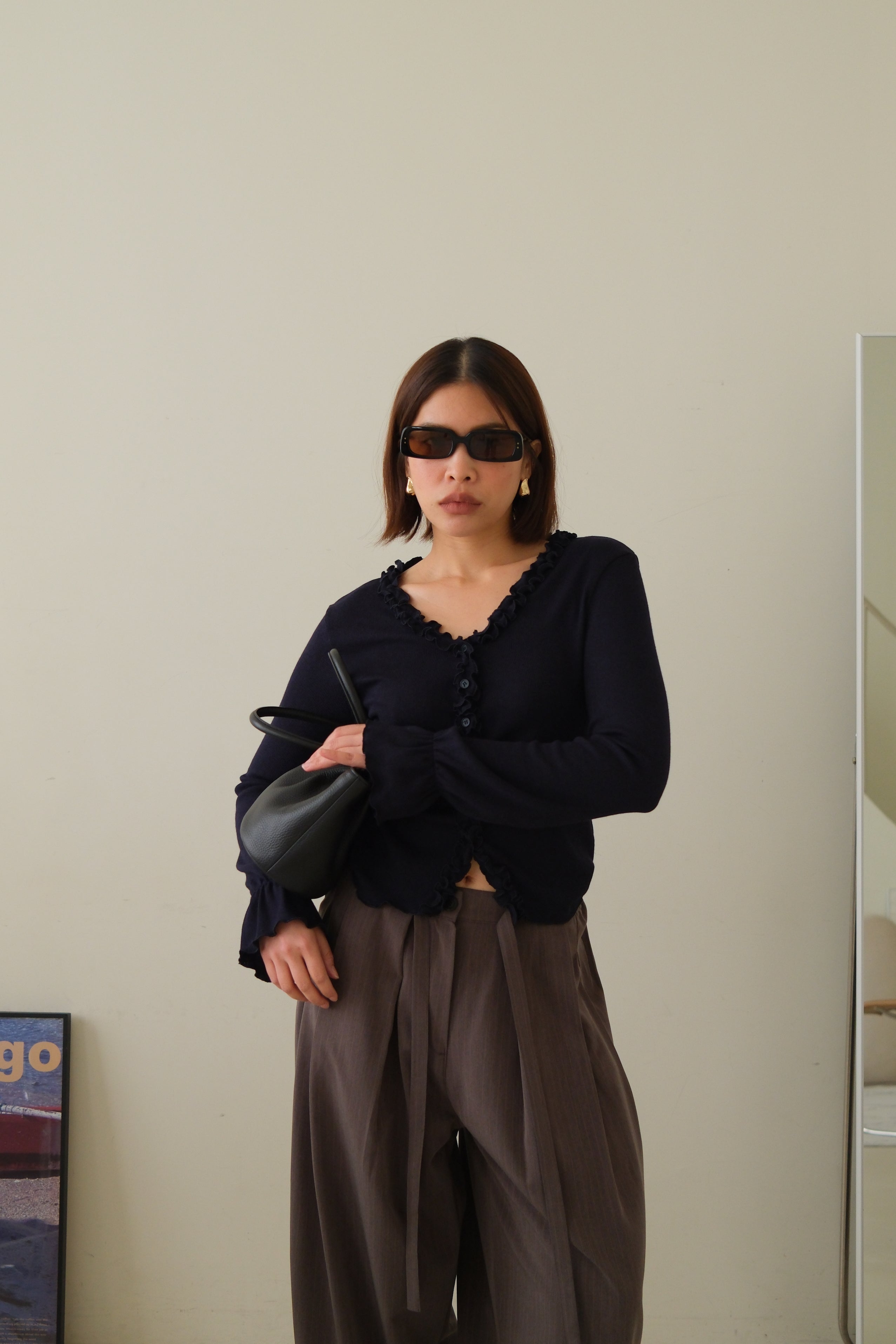 Rely frill hem cardigan