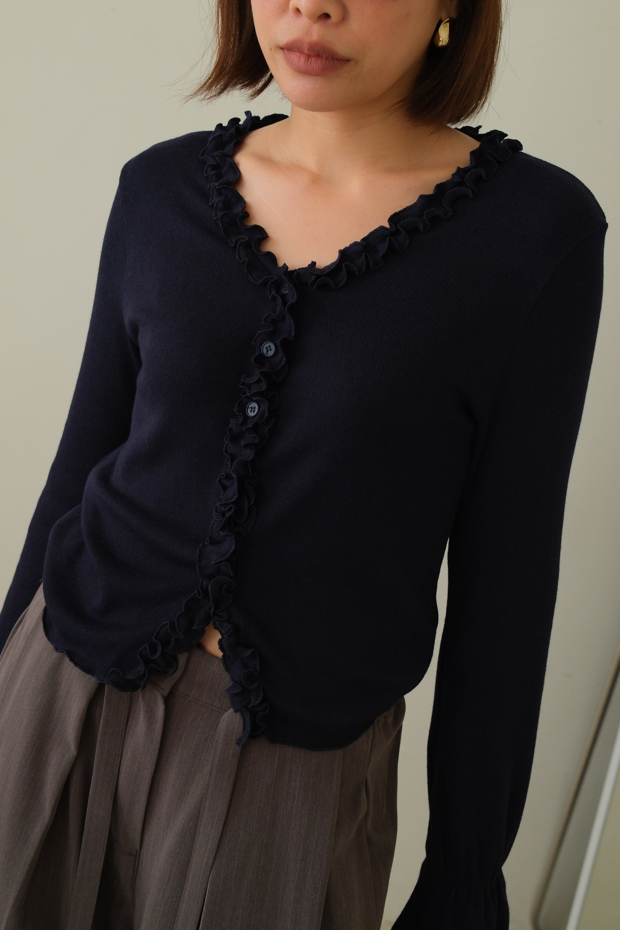Rely frill hem cardigan