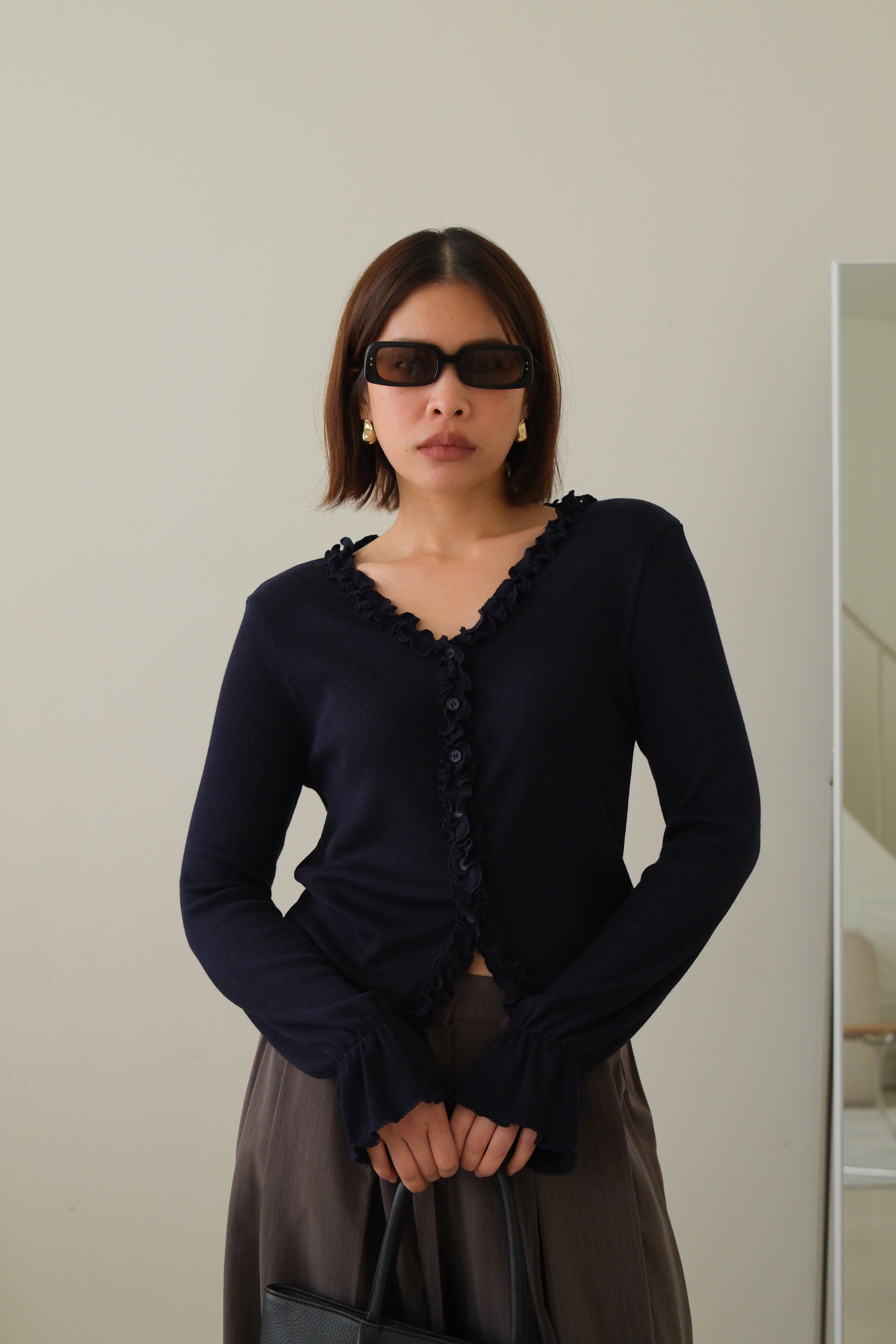 Rely frill hem cardigan