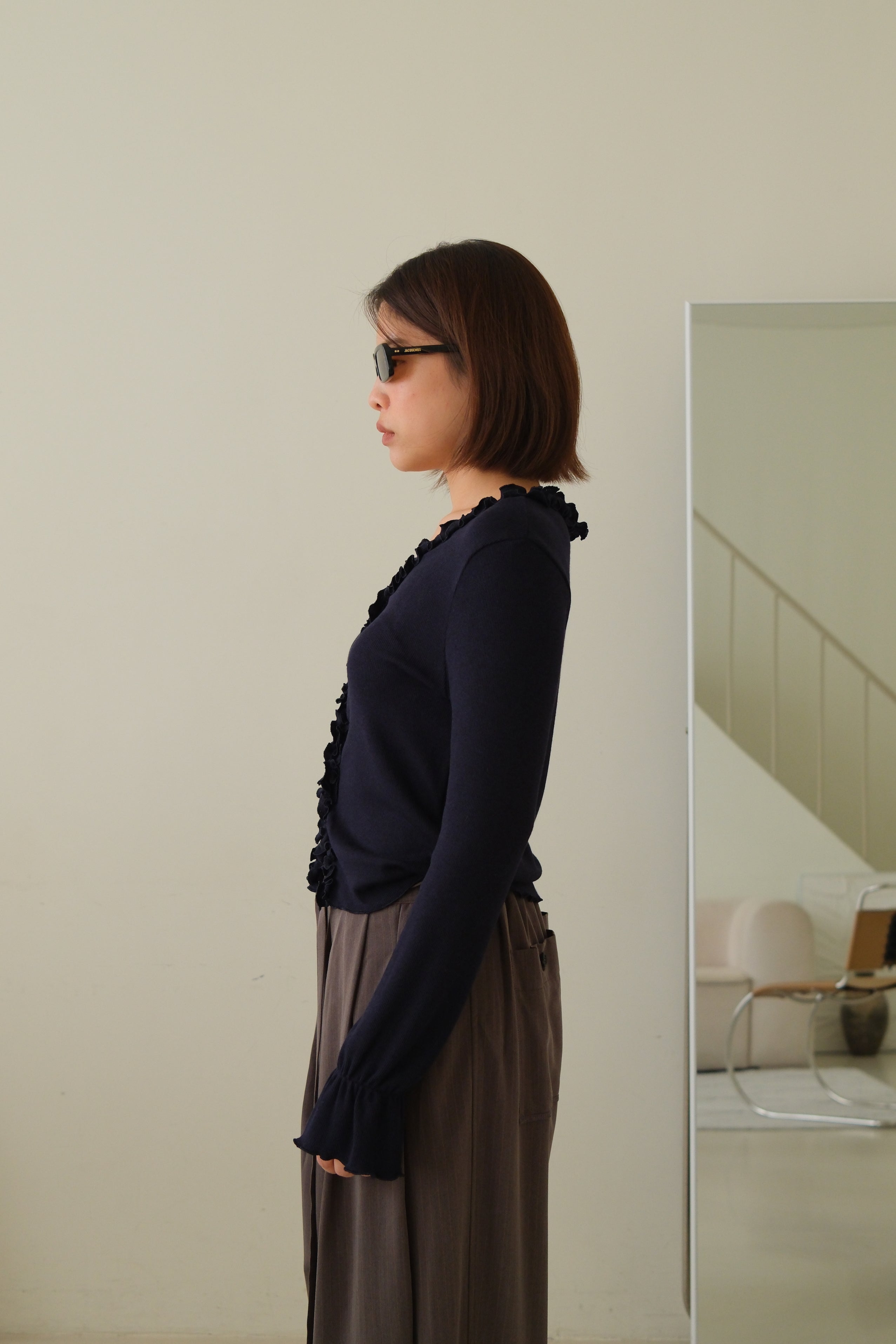 Rely frill hem cardigan