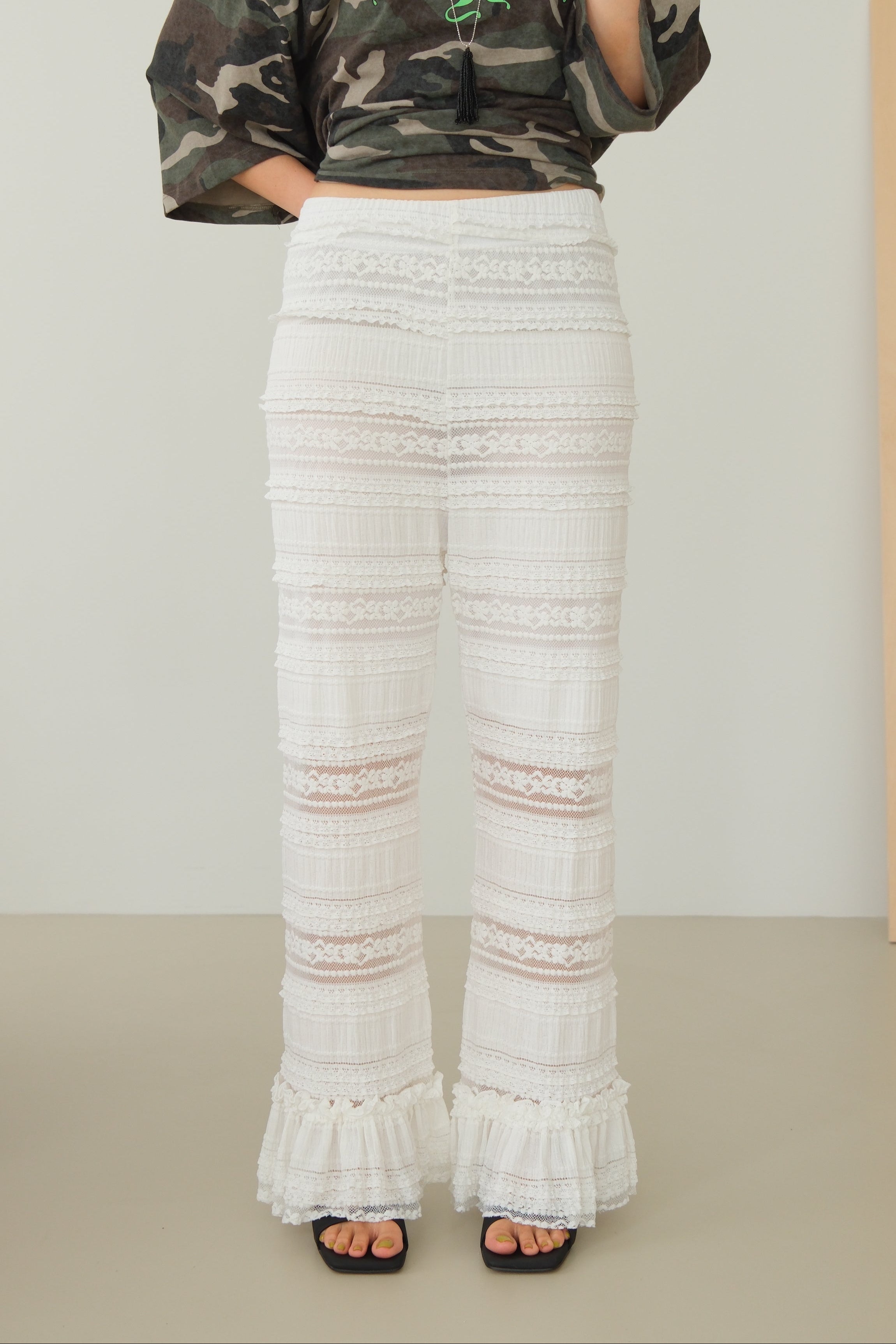 Lace Siren Flared Pants