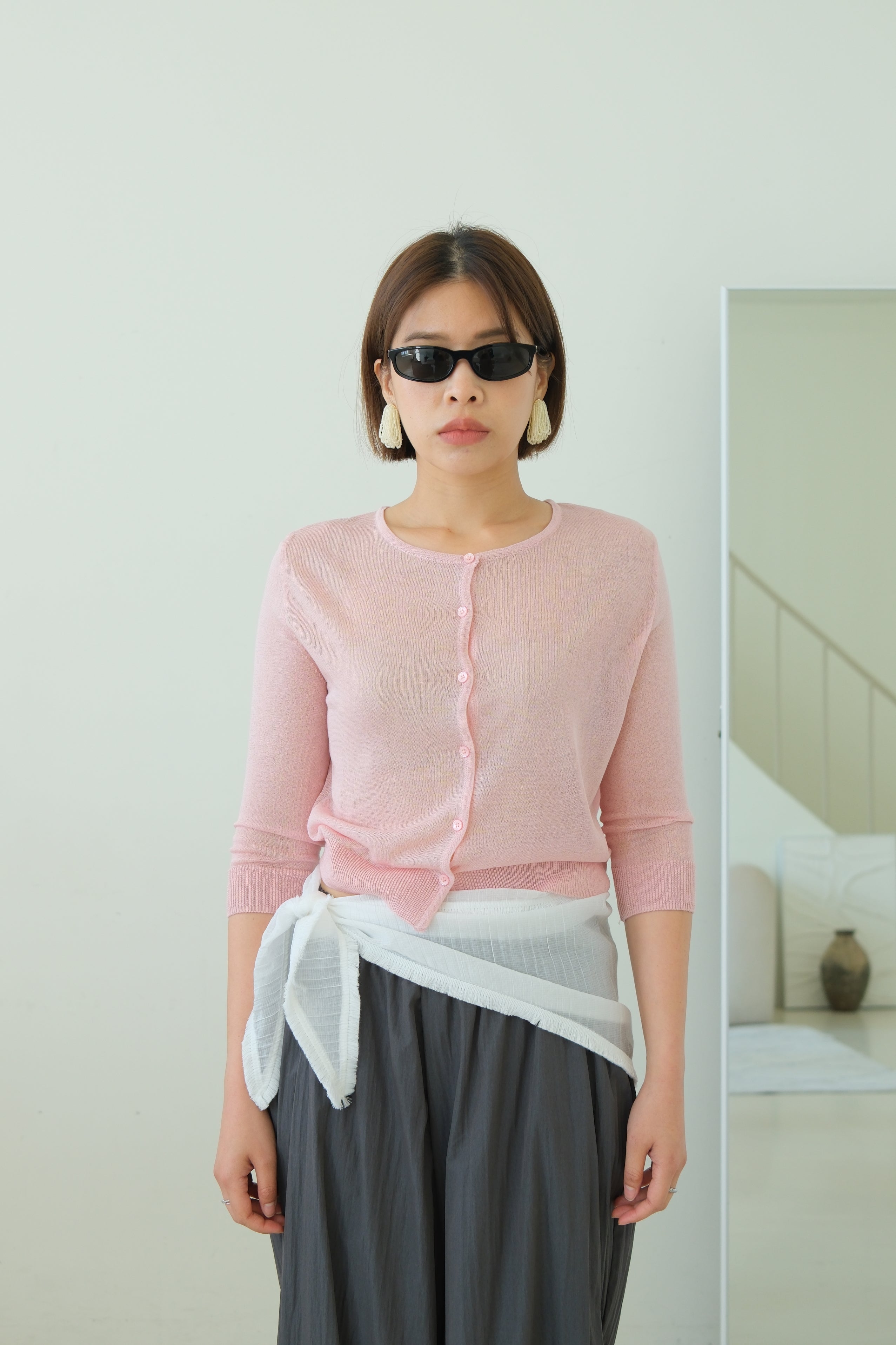 Airy Crop Cardigan