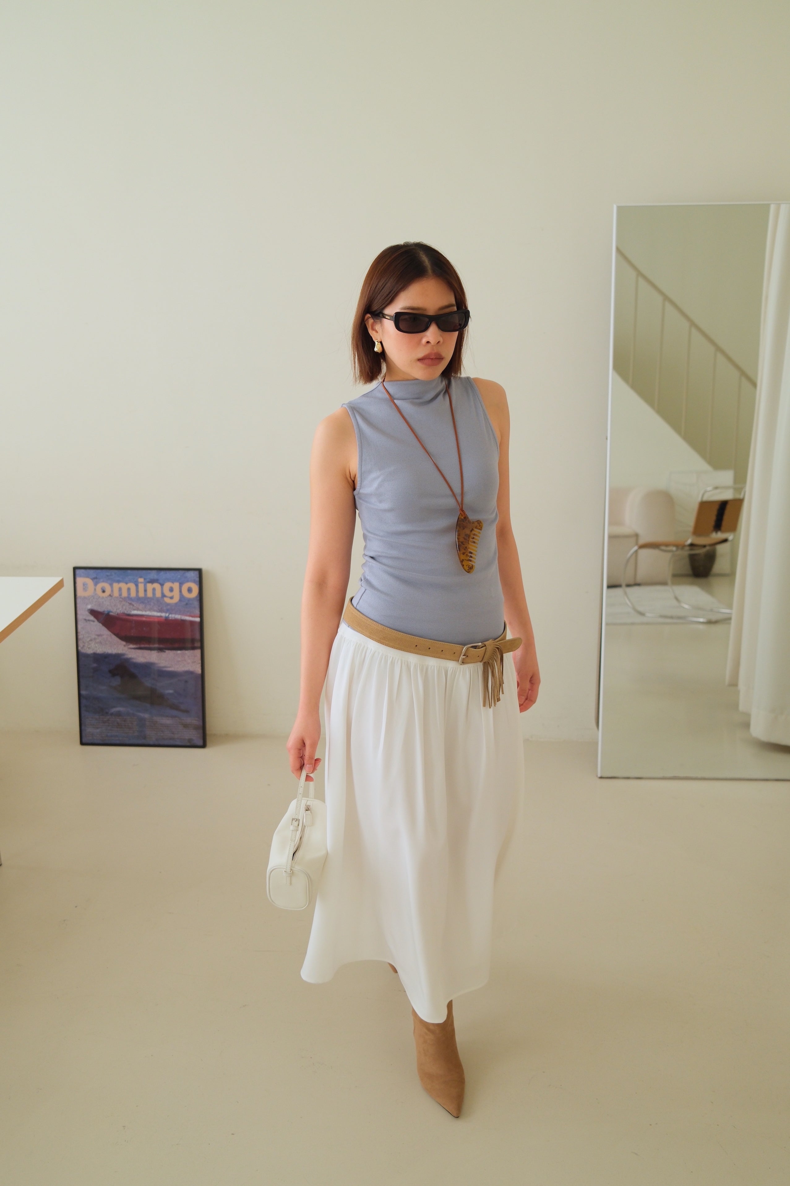 High neck tank top