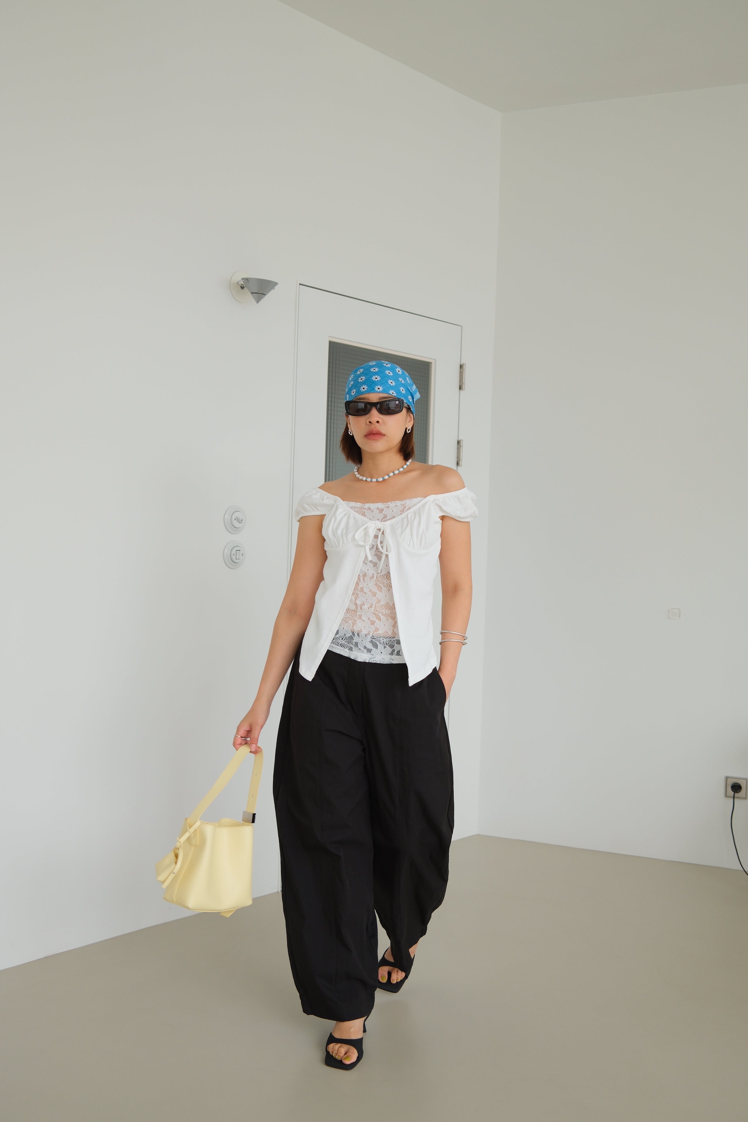 Whisper Lace Puff Blouse