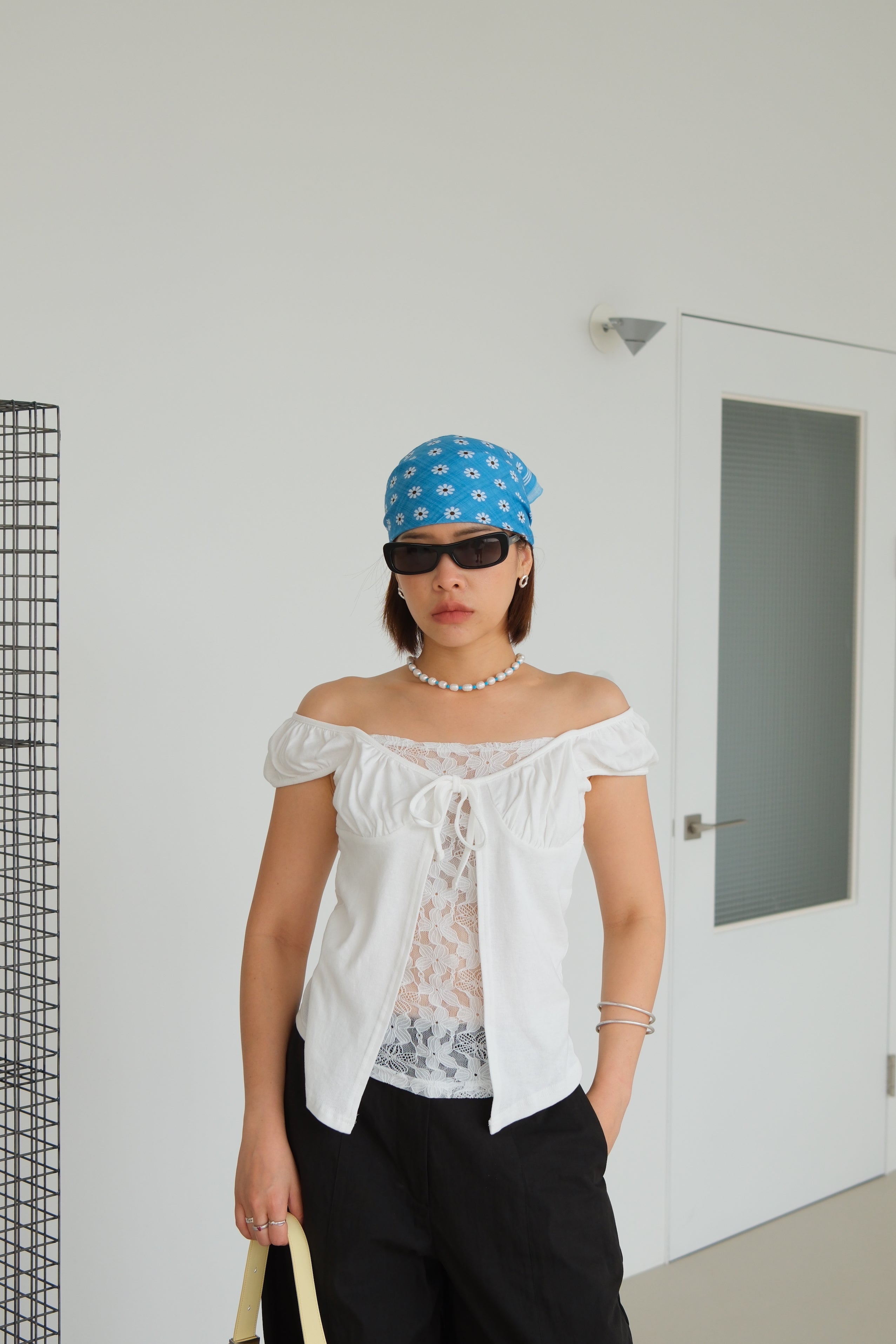Whisper Lace Puff Blouse