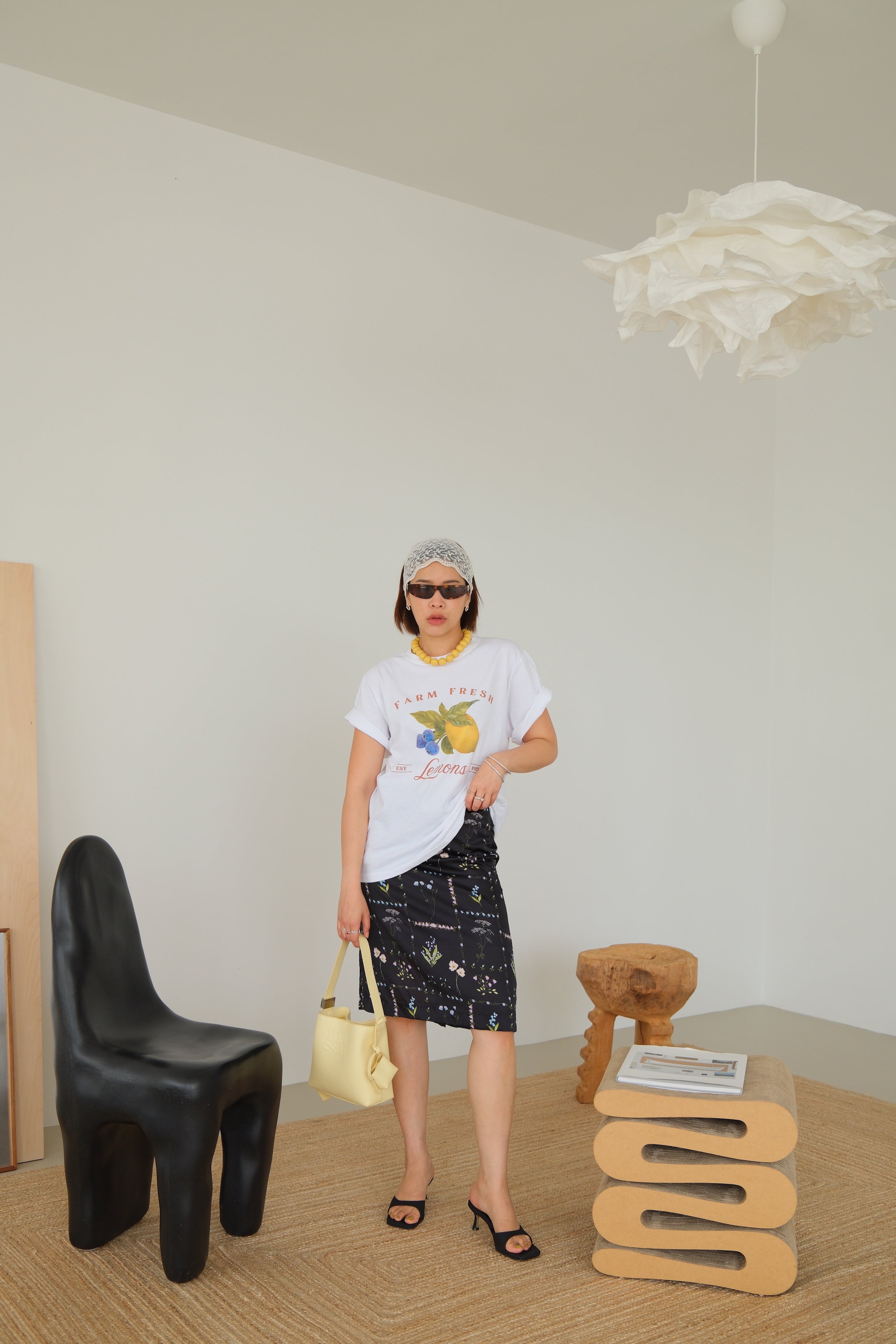 Glance Floral Pencil Skirt