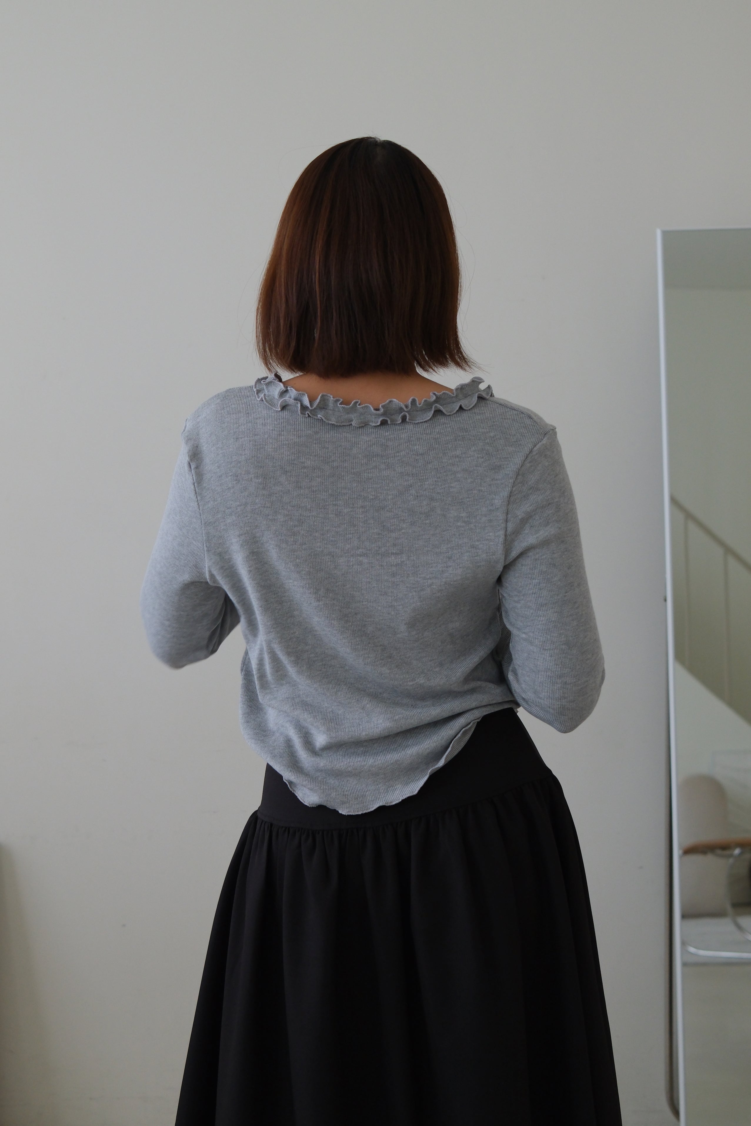 Rely frill hem cardigan