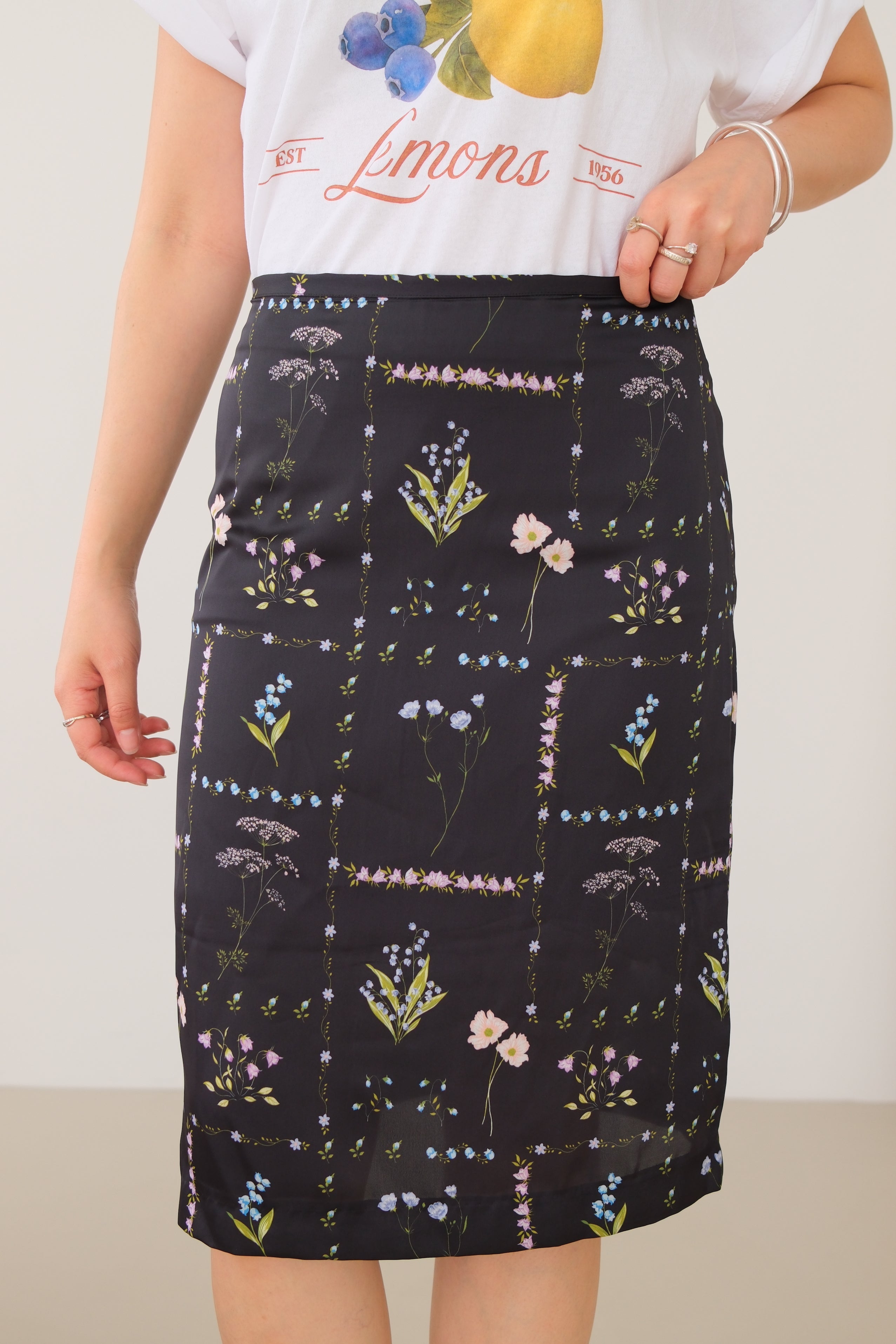 Glance Floral Pencil Skirt