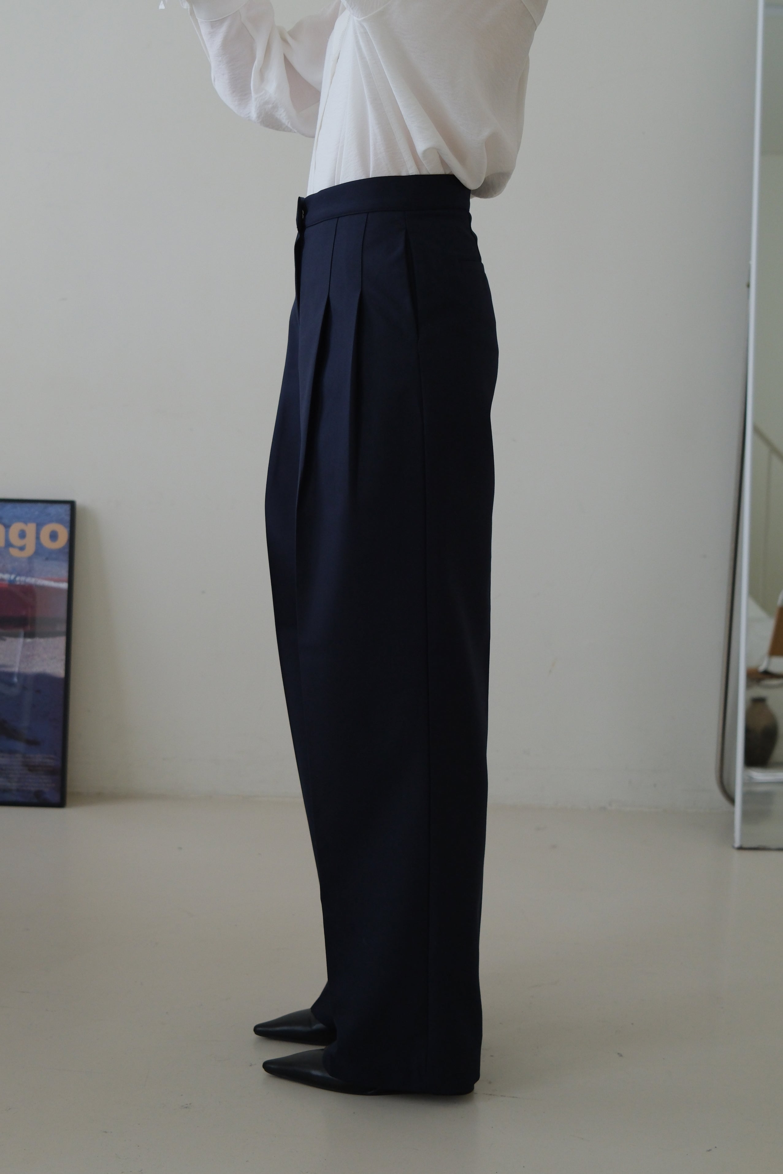 Koln highwaist pleated trousers