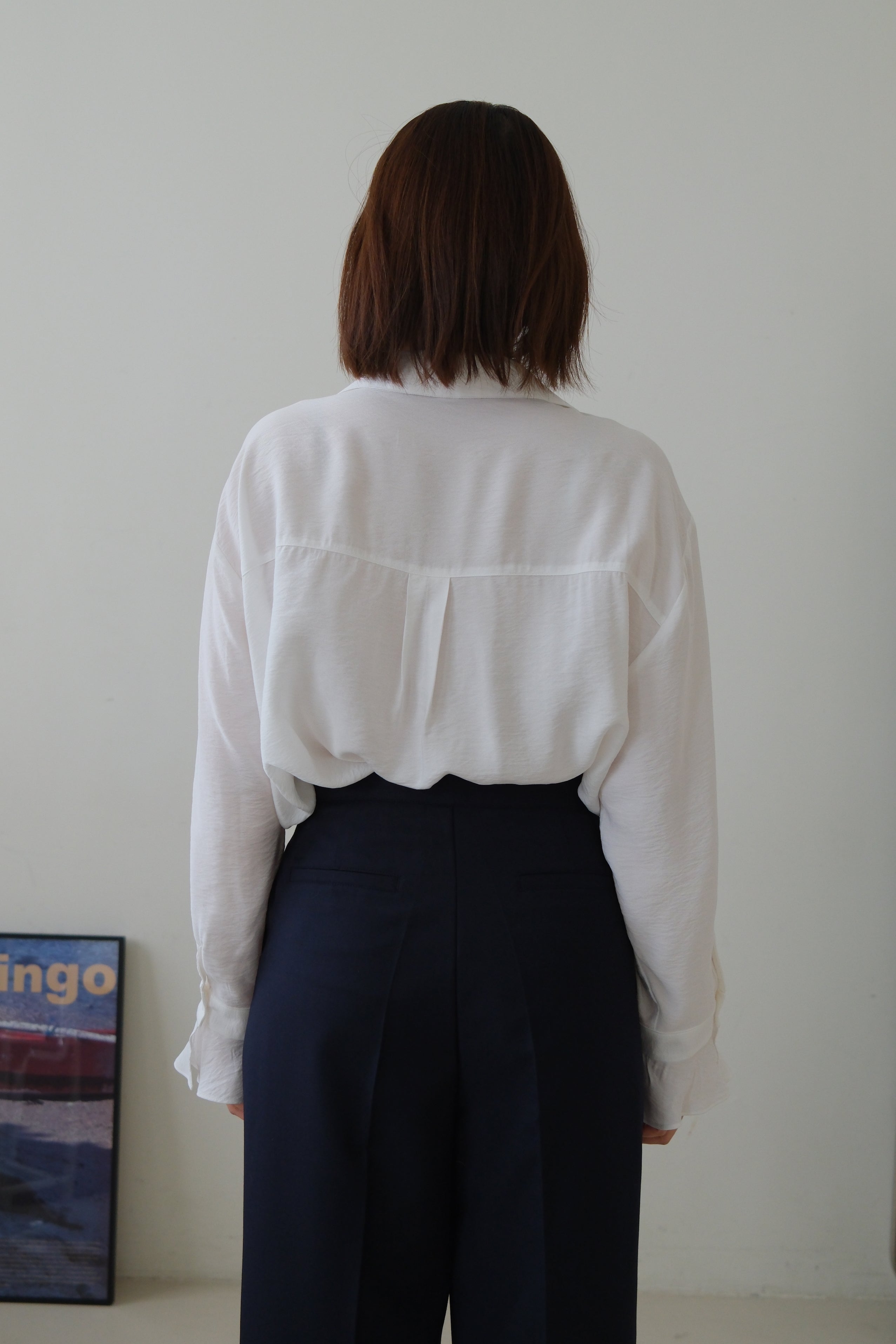 Hawaii lace collar shirt