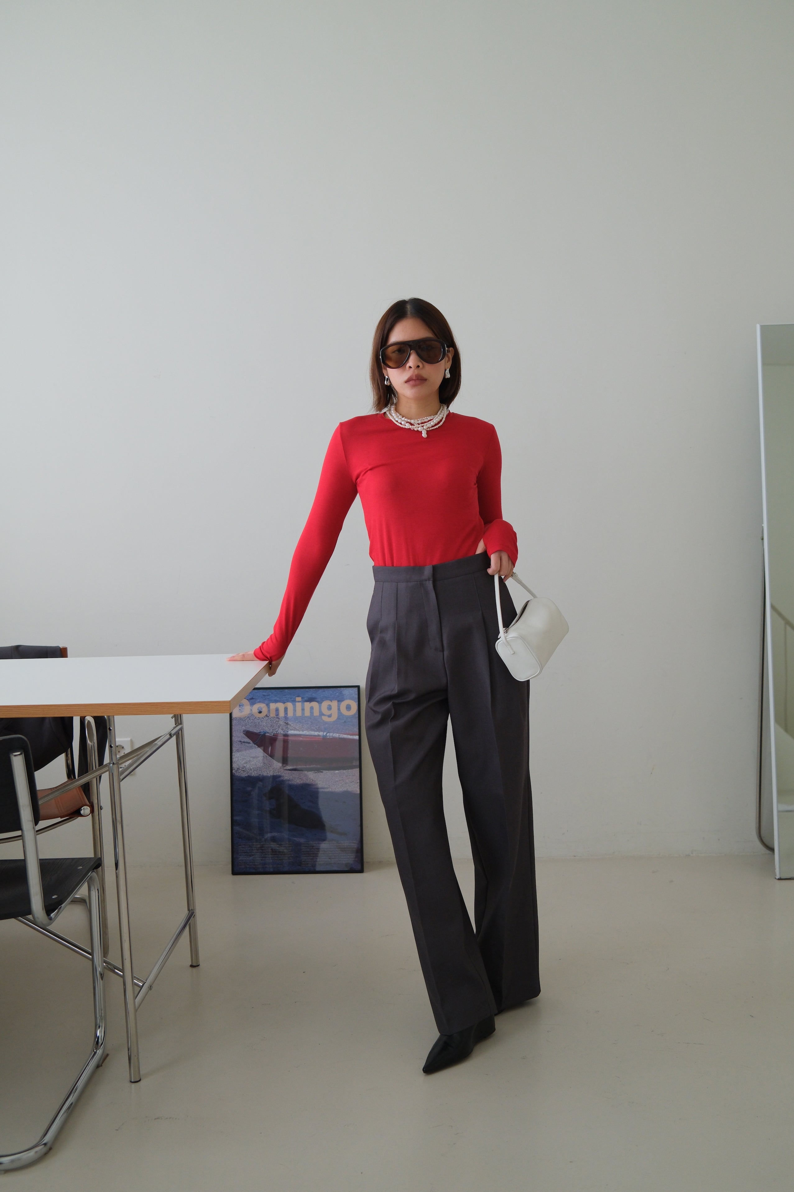 Koln highwaist pleated trousers