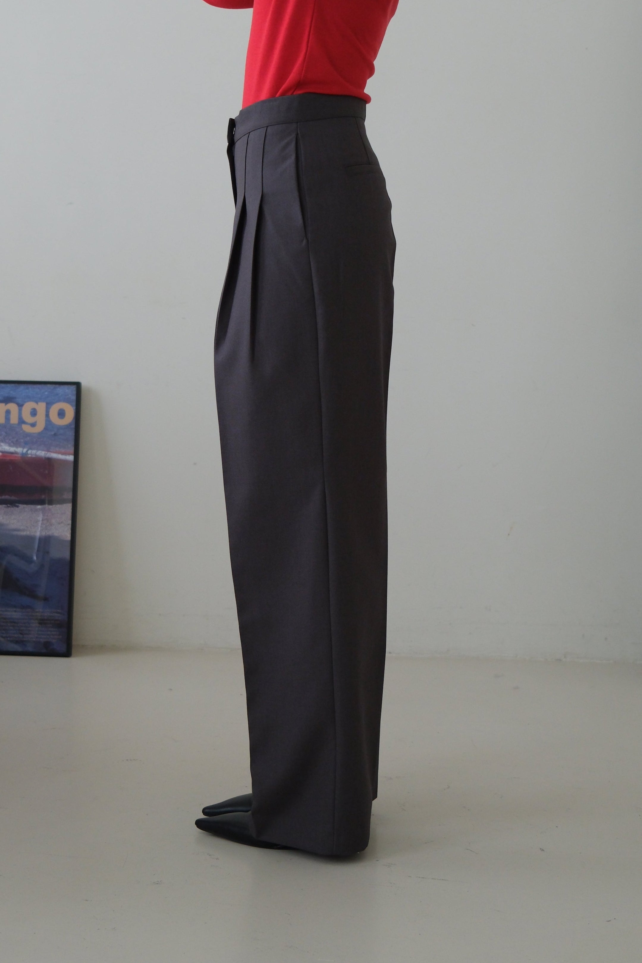 Koln highwaist pleated trousers