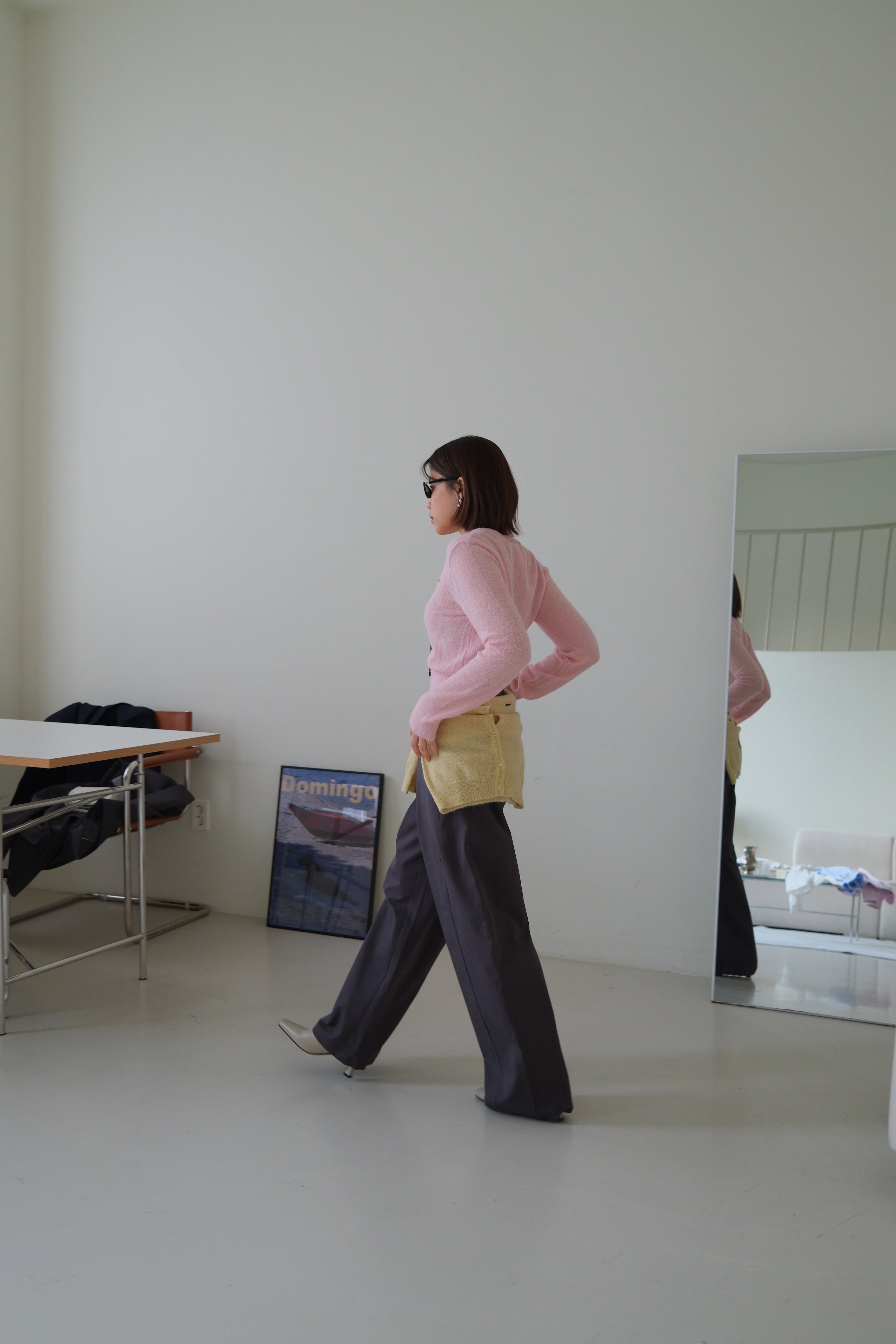 Alpaca crop cardigan