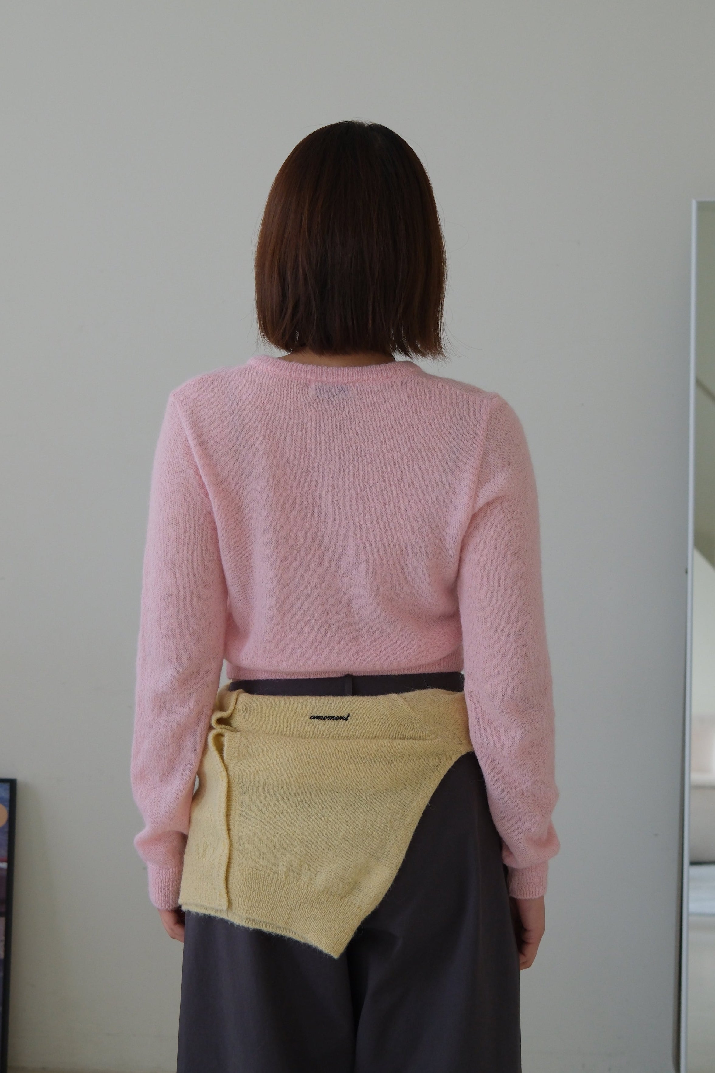 Alpaca crop cardigan