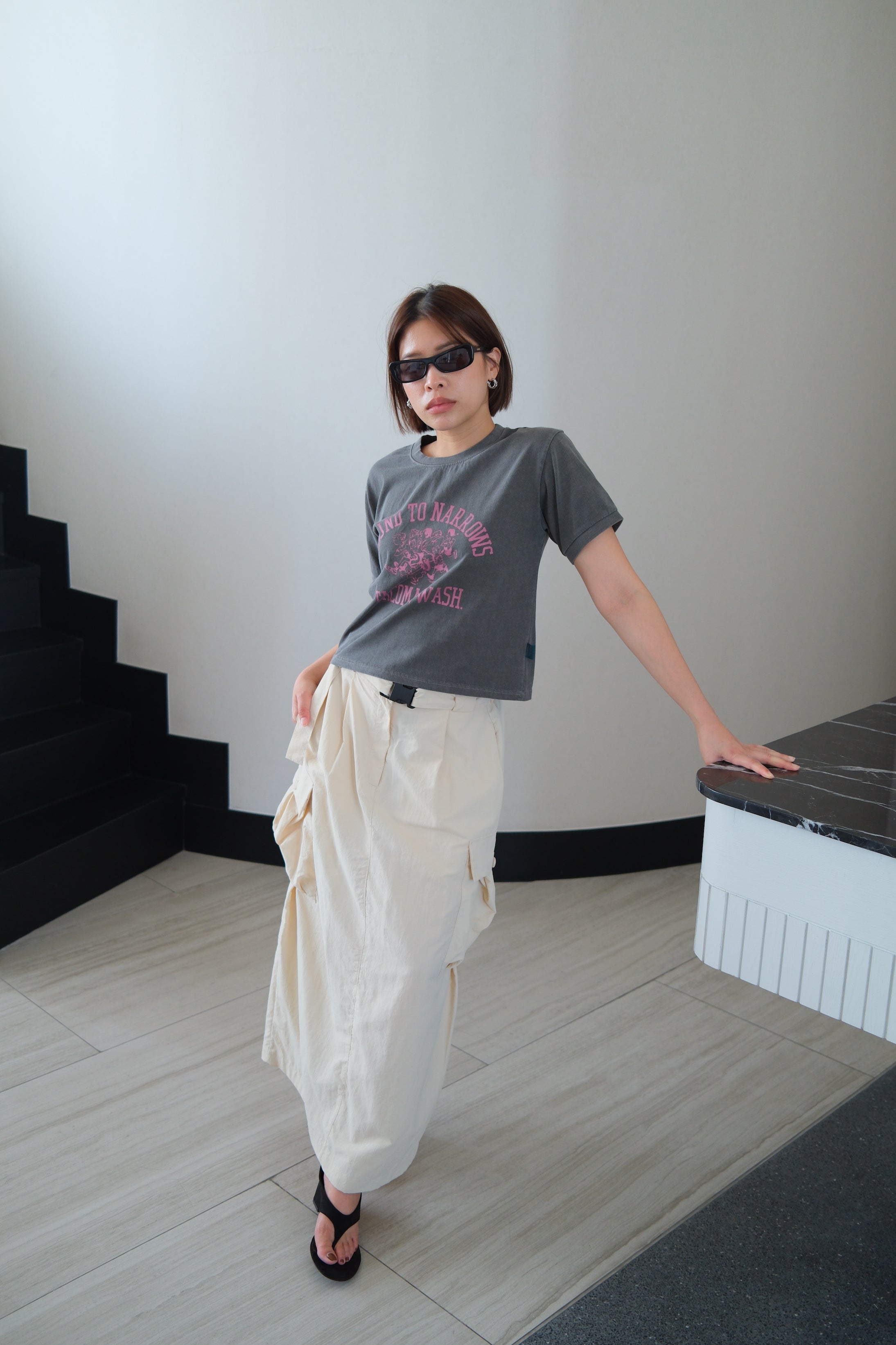 Runa Washed Crop Tee