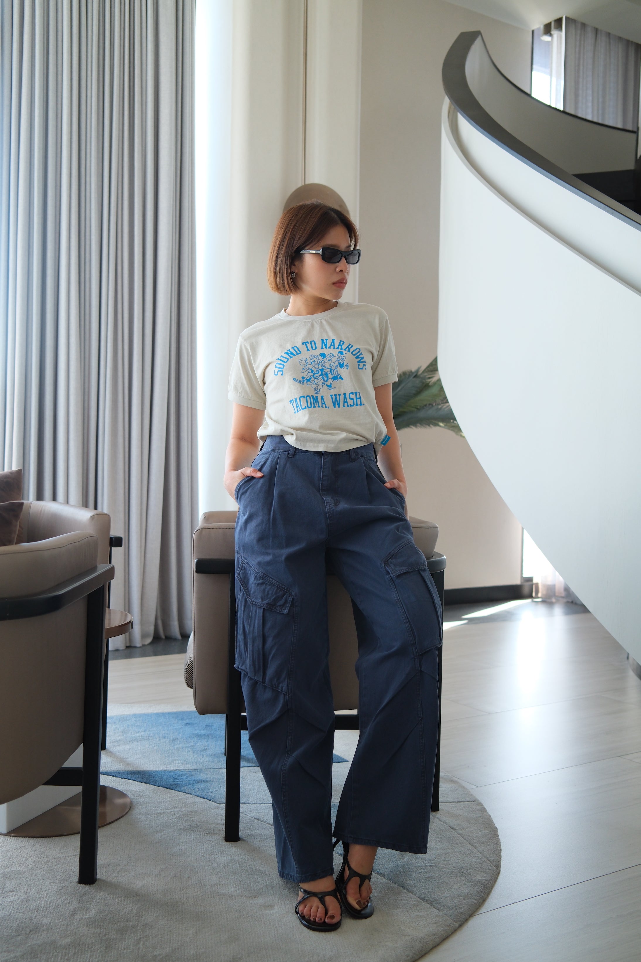 Runa Washed Crop Tee
