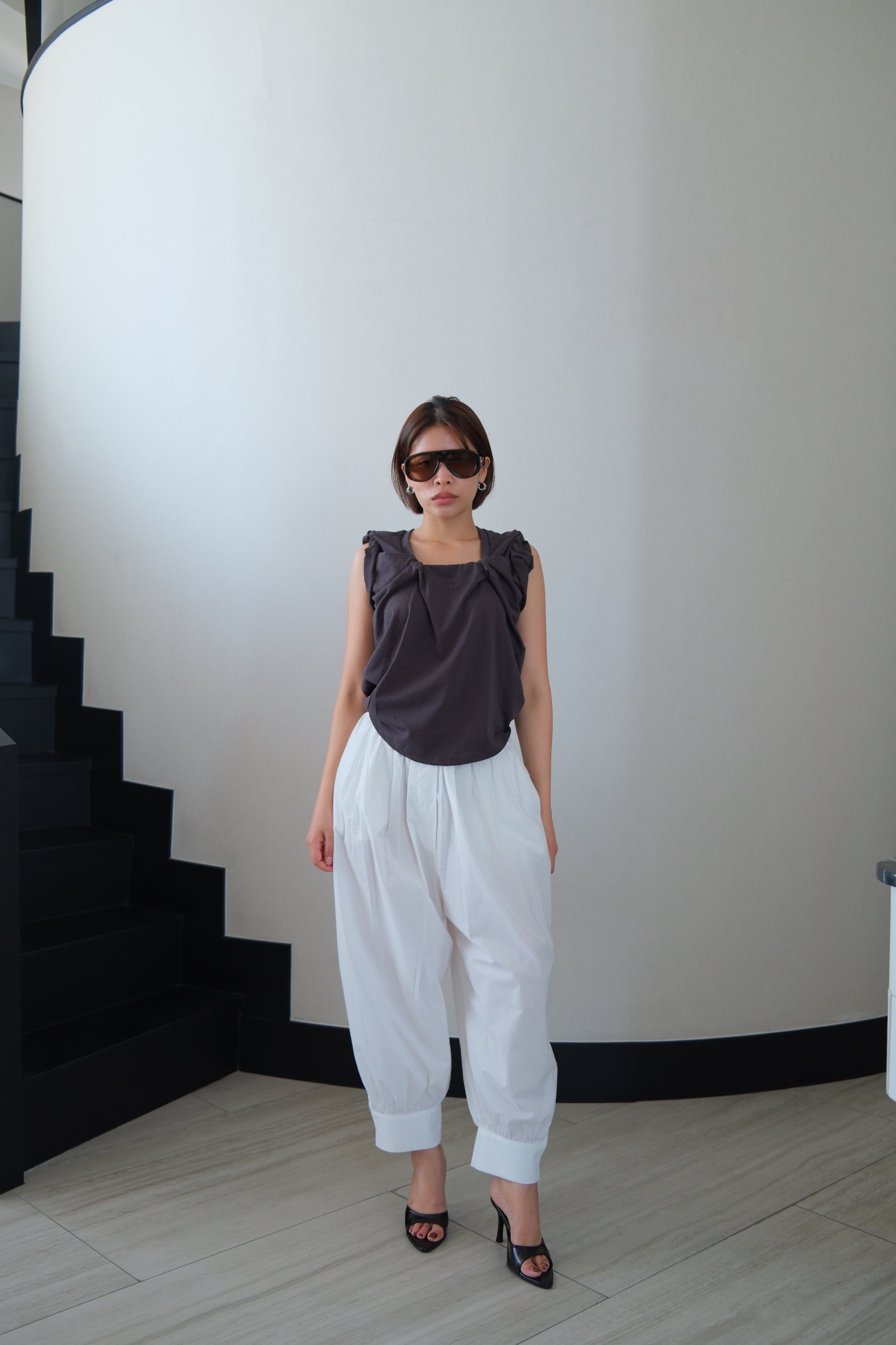 Morrow 2-Way Rolled Sleeve Top