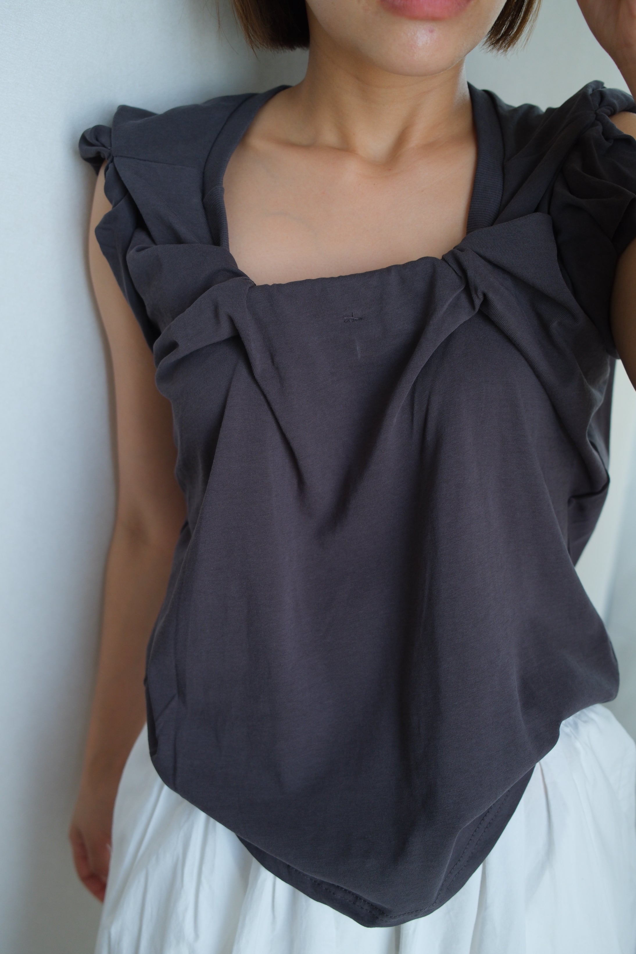 Morrow 2-Way Rolled Sleeve Top