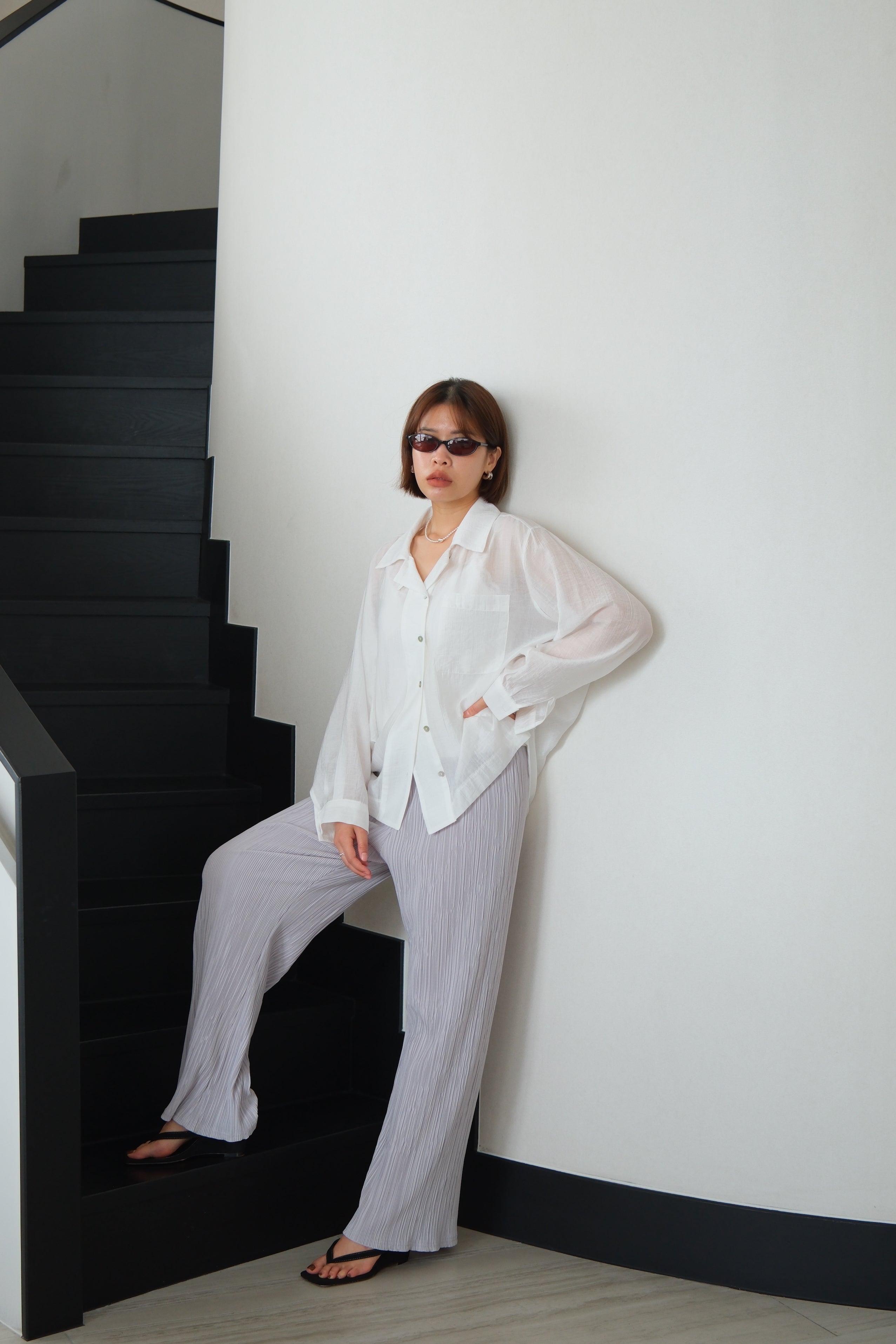 Vivienne Crushed Satin Shirt