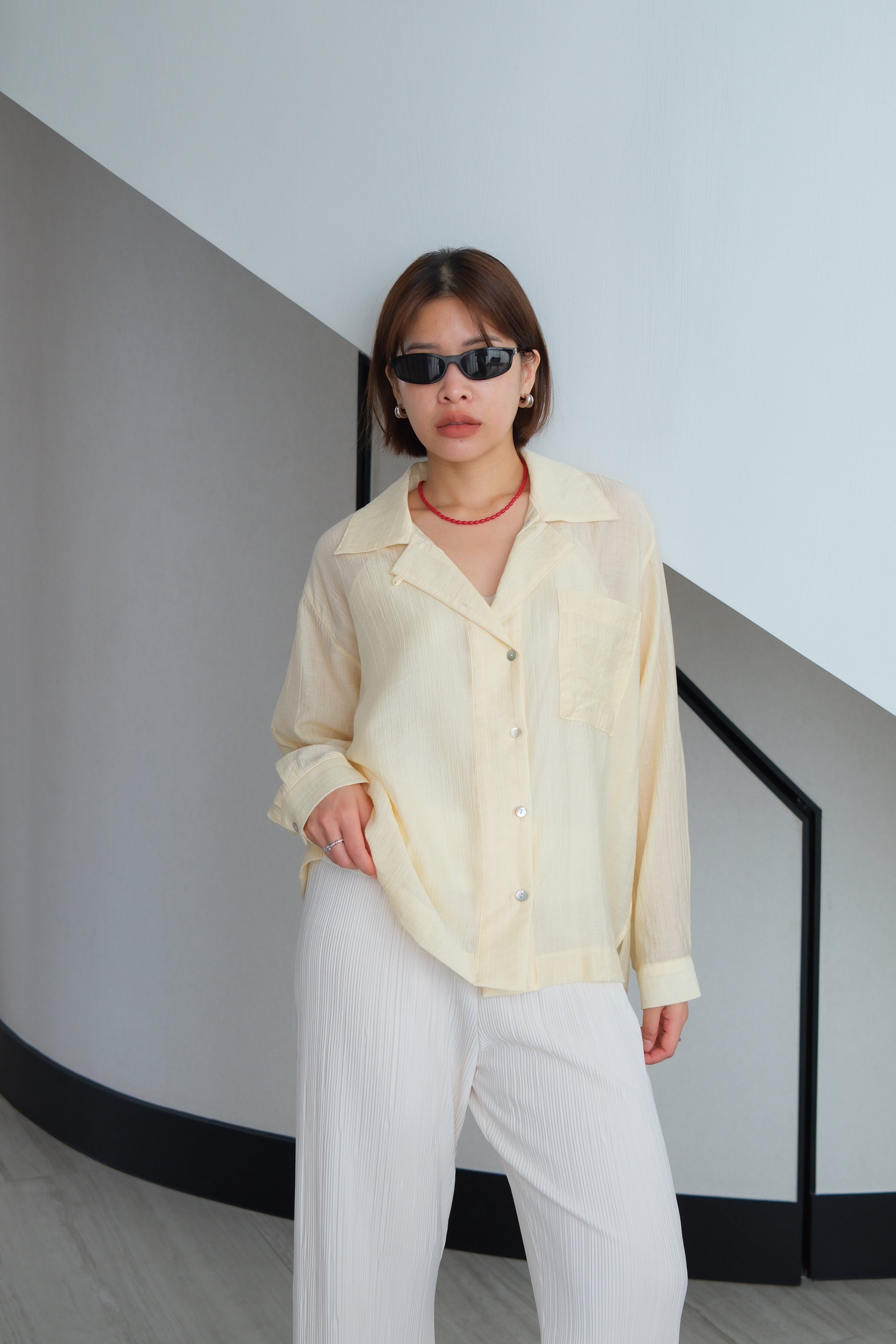 Vivienne Crushed Satin Shirt