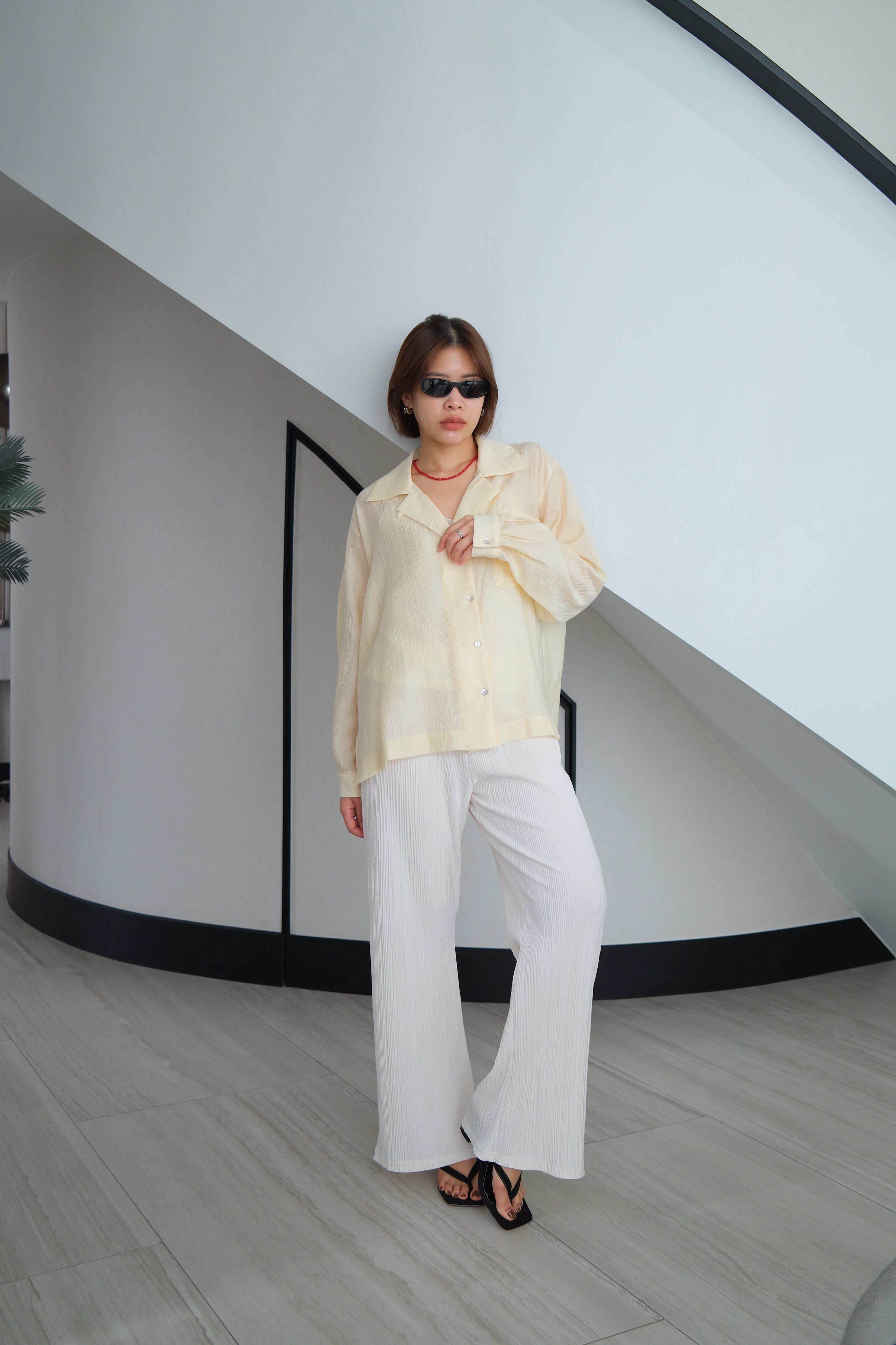 Vivienne Crushed Satin Shirt
