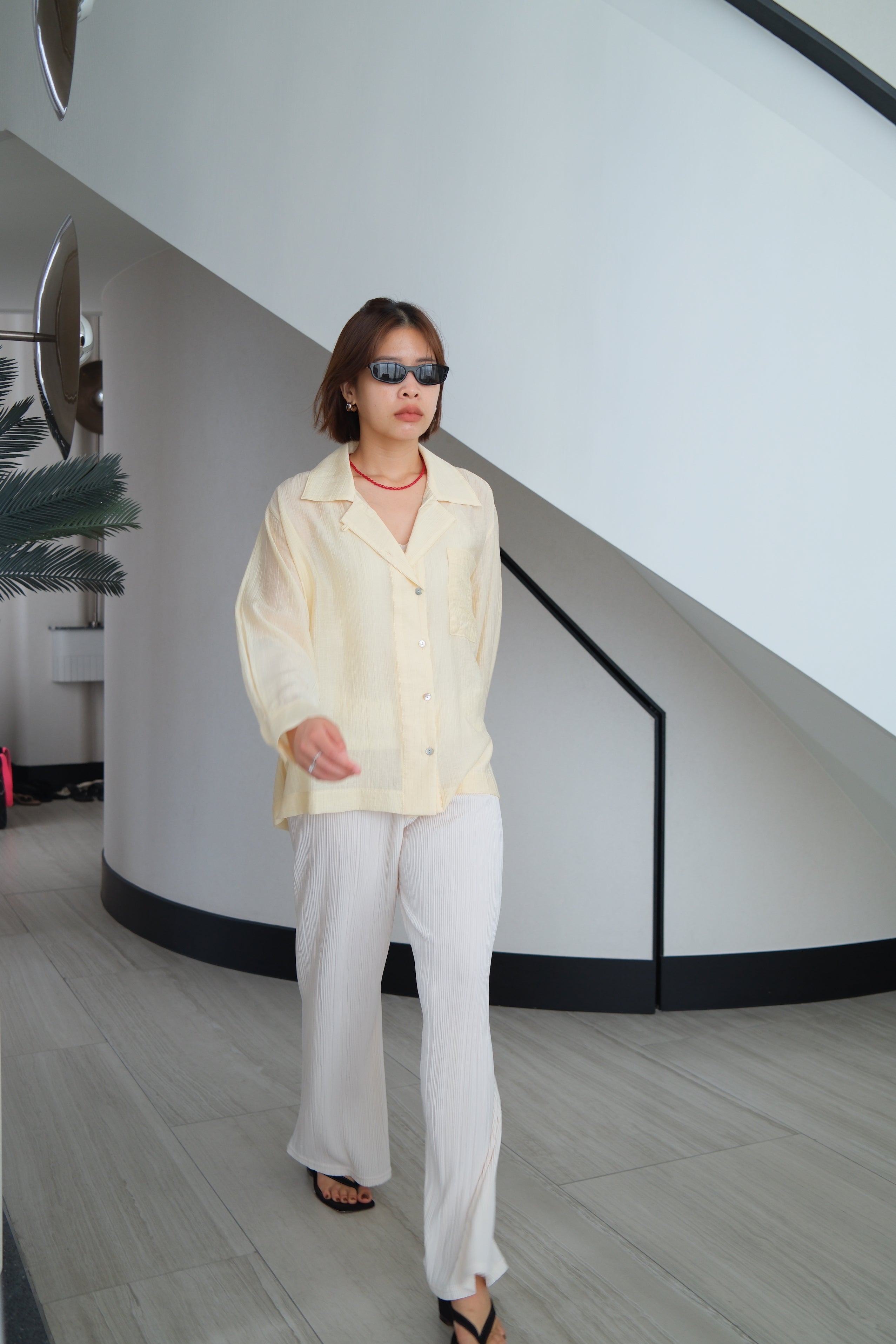 Hanni Pleated Flare Pants