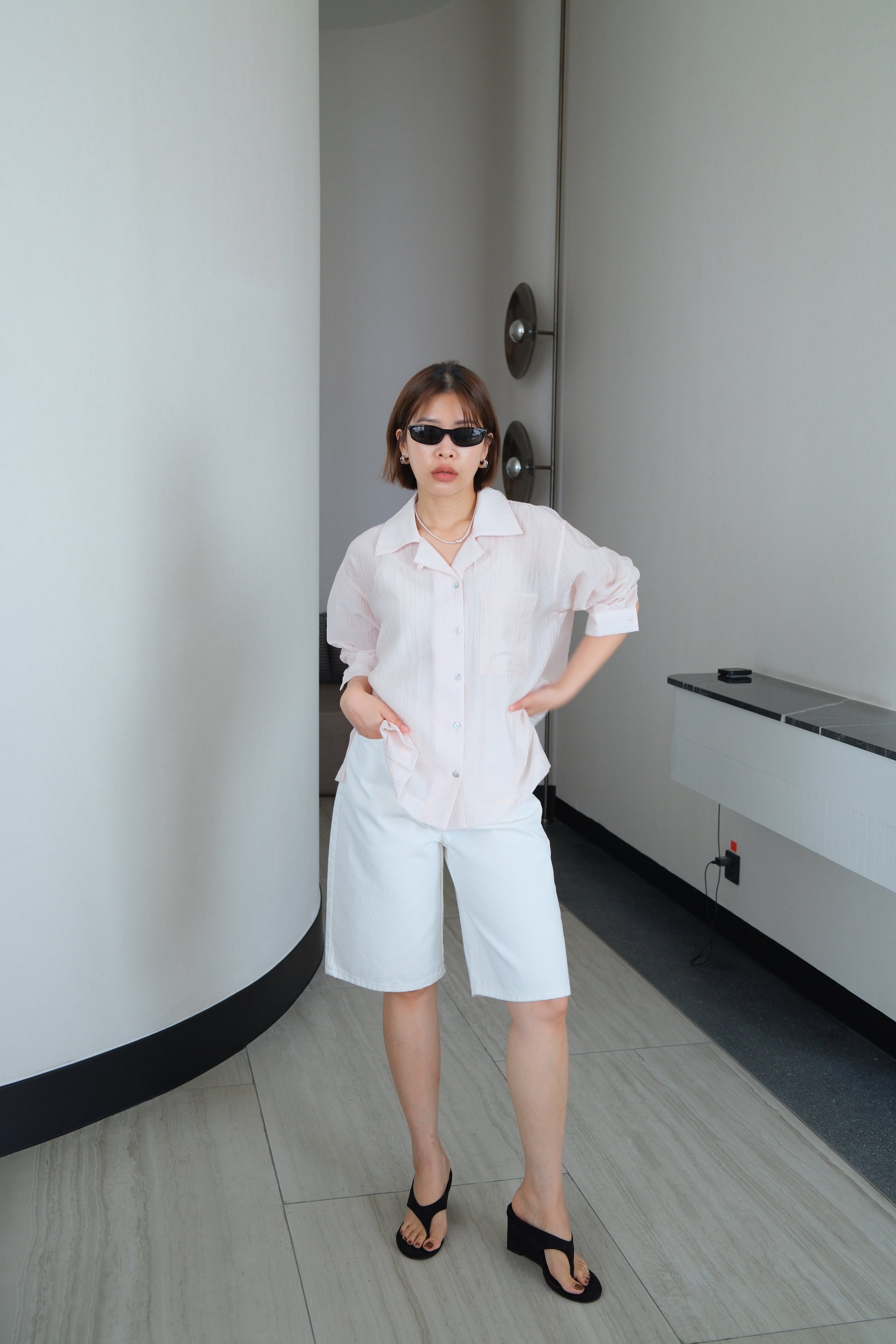 Vivienne Crushed Satin Shirt