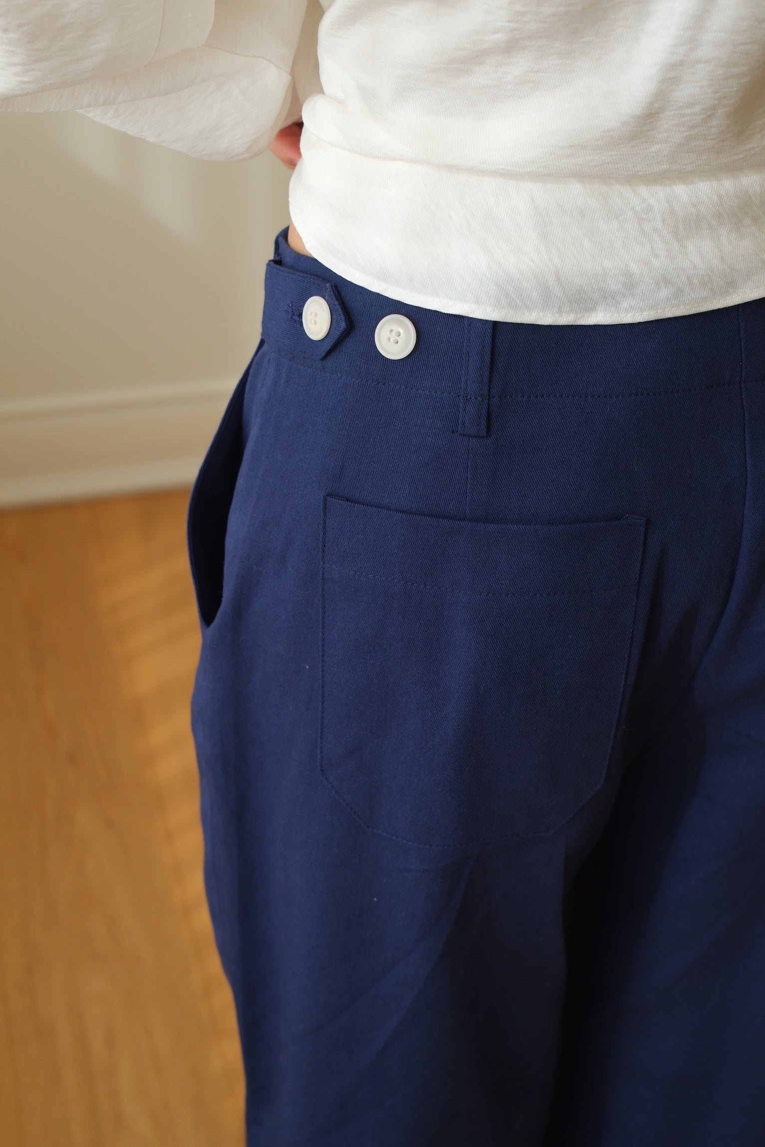 Cobalt straight pants