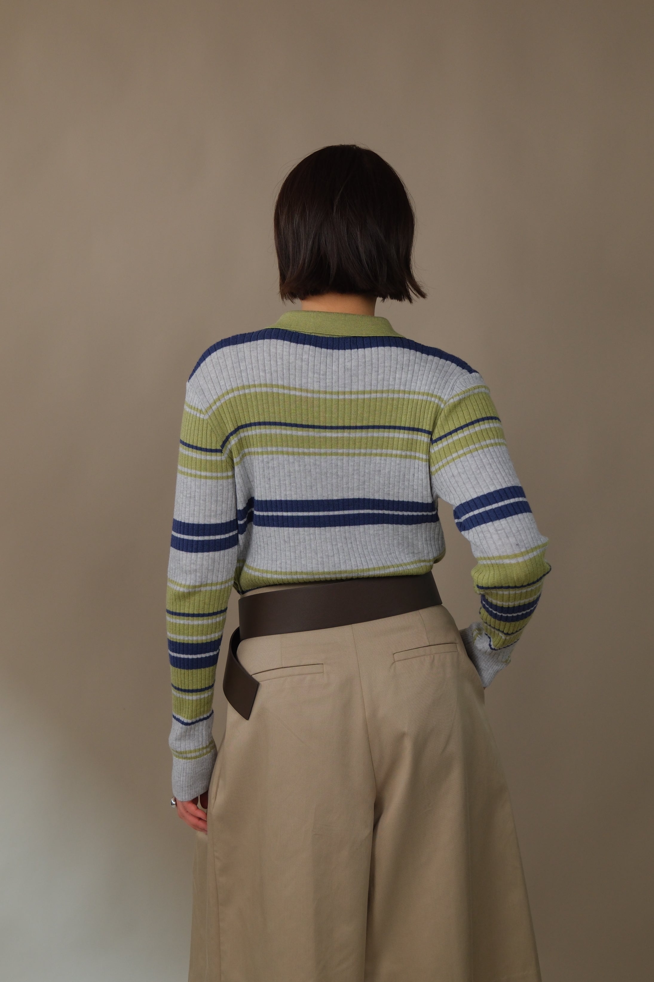Bonbon striped knit cardigan