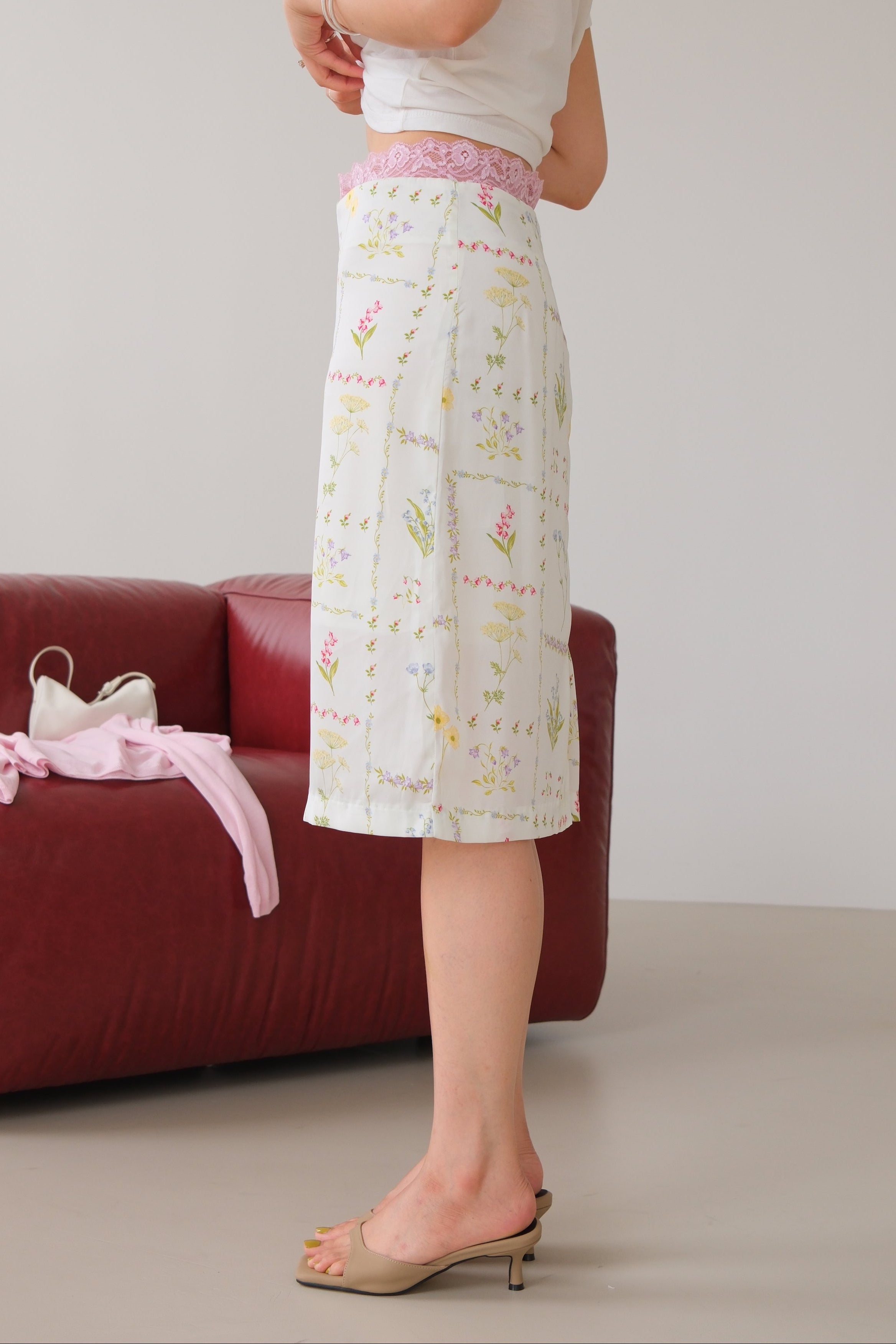 Glance Floral Pencil Skirt