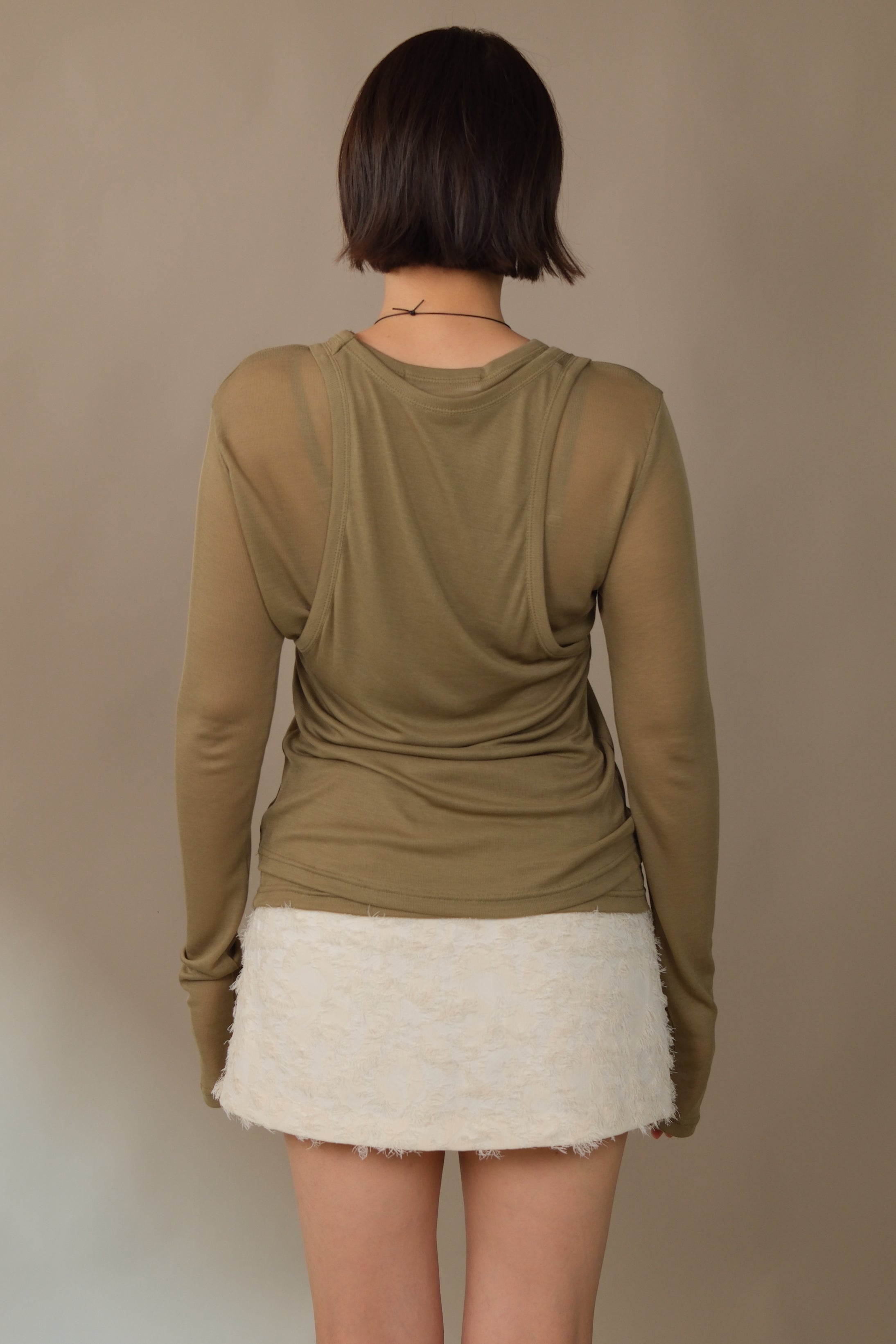 Double trouble long-sleeve tee