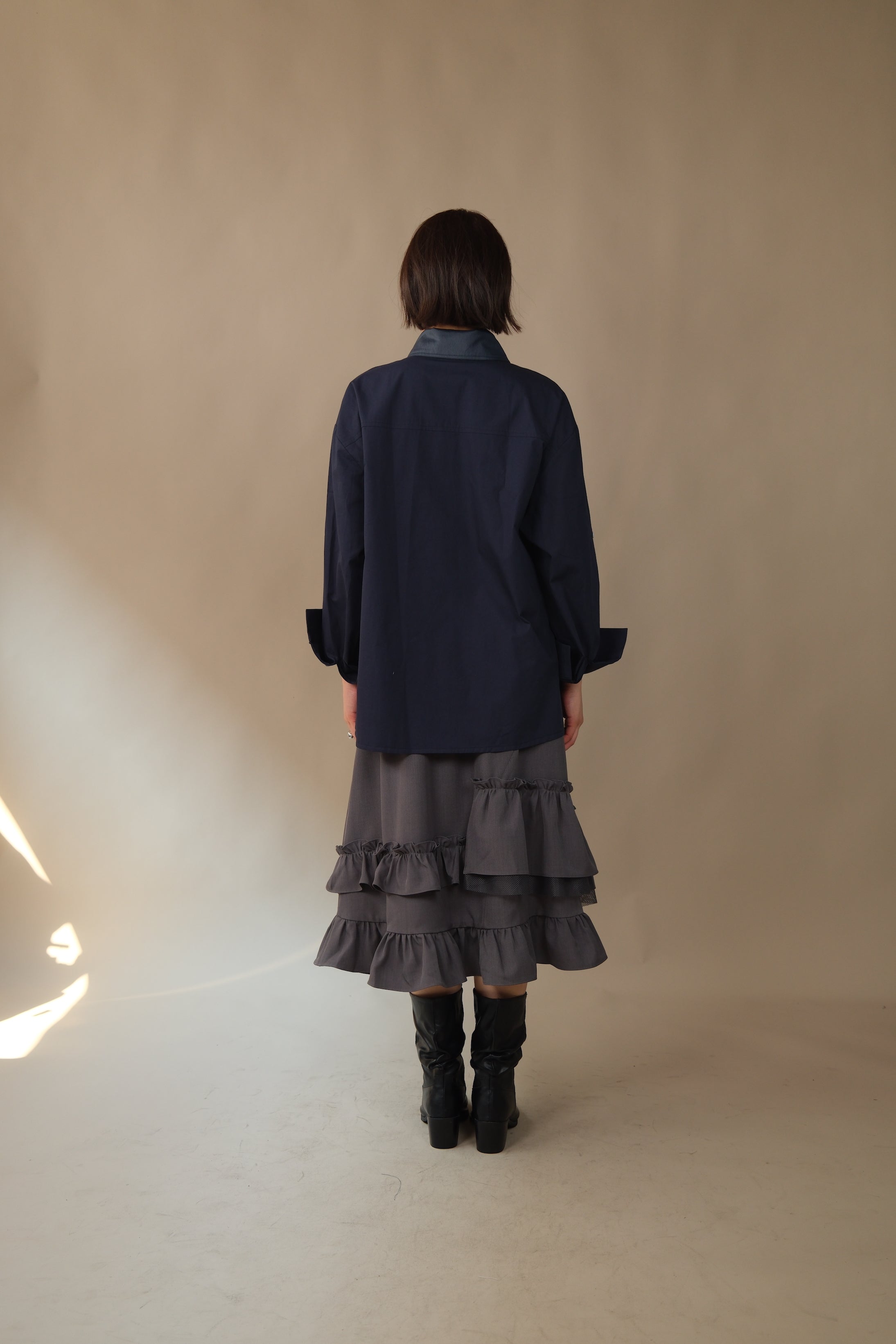 Randy frill unbalance skirt