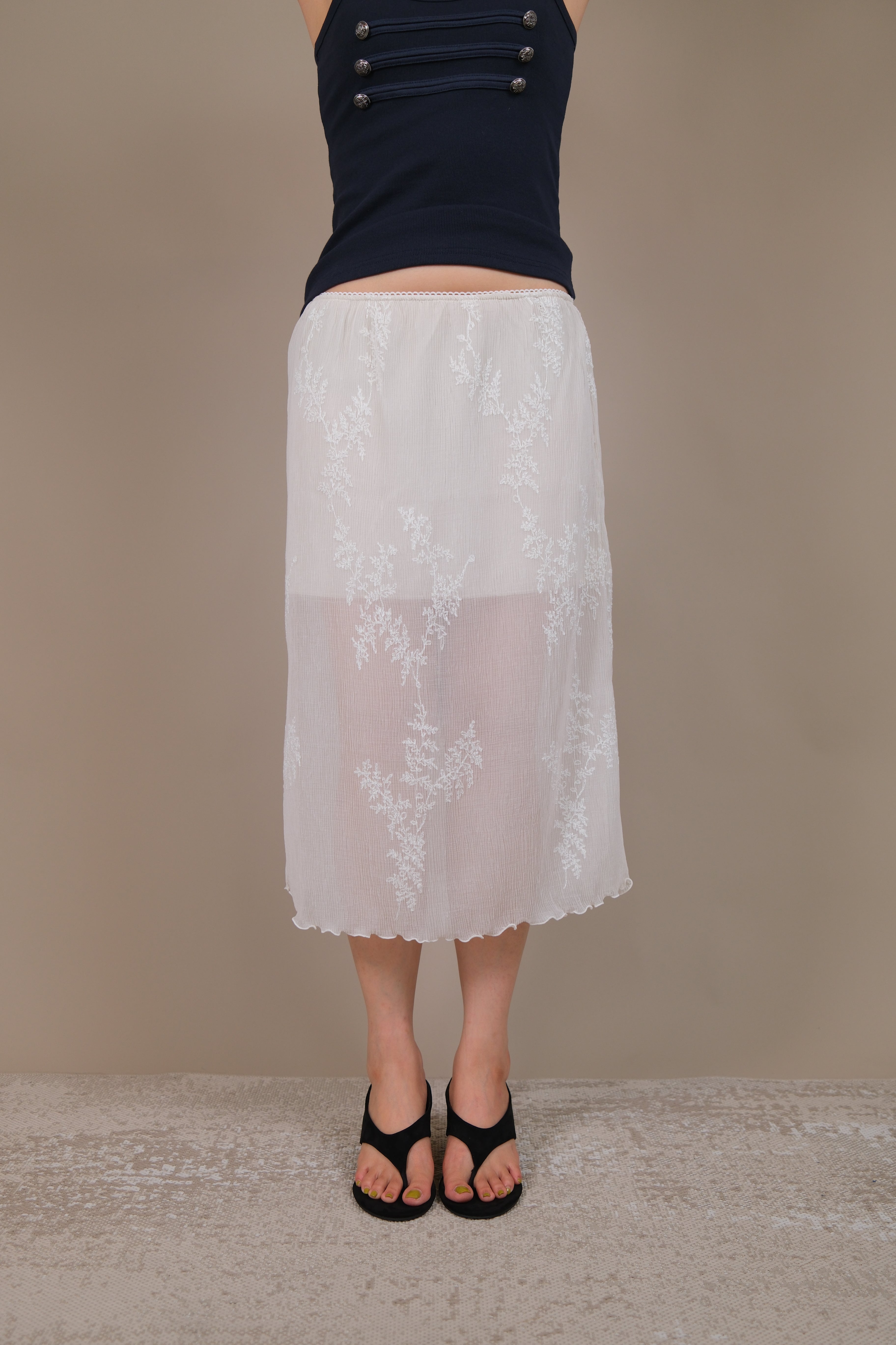 Riviera Sheer Lace Skirt