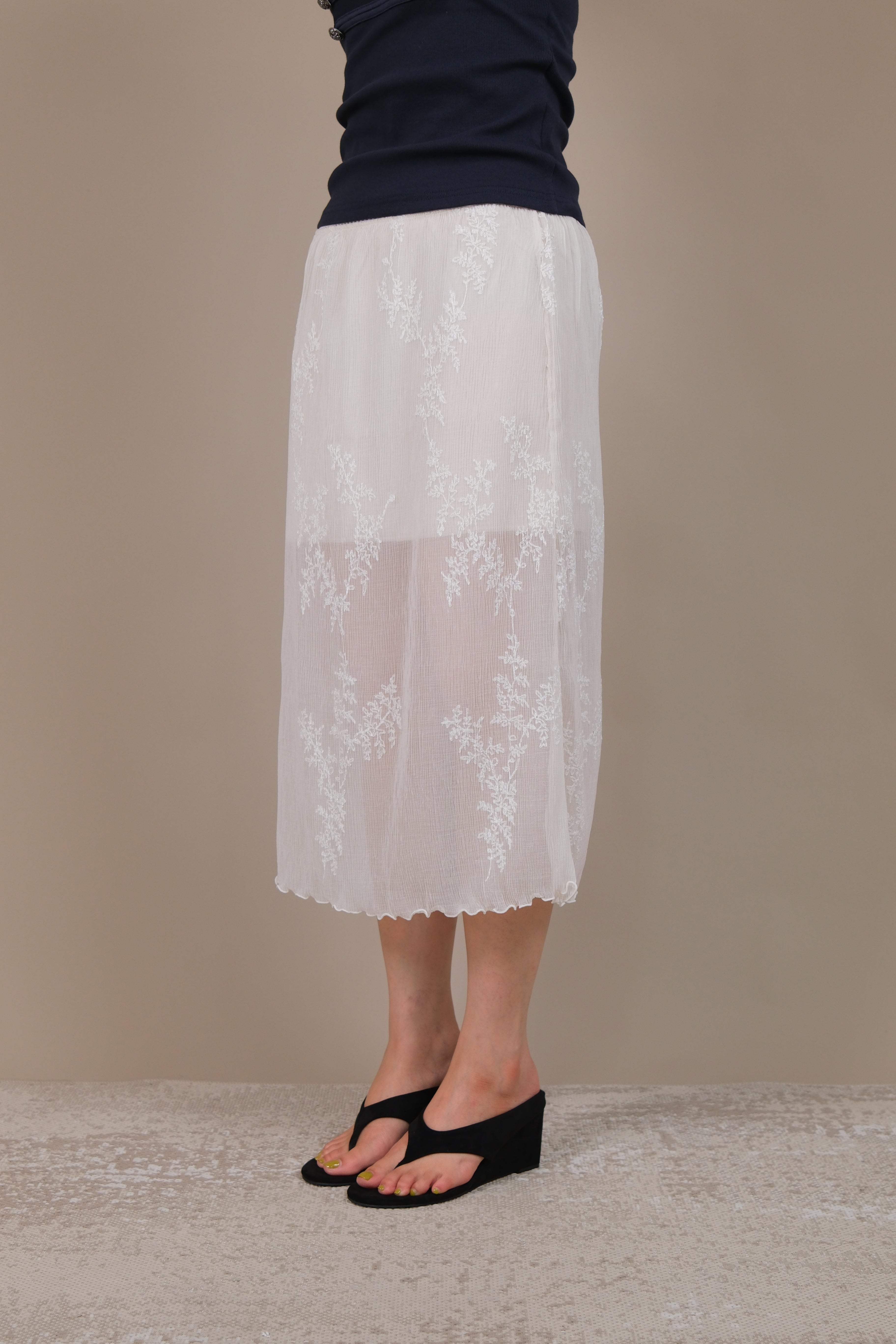 Riviera Sheer Lace Skirt
