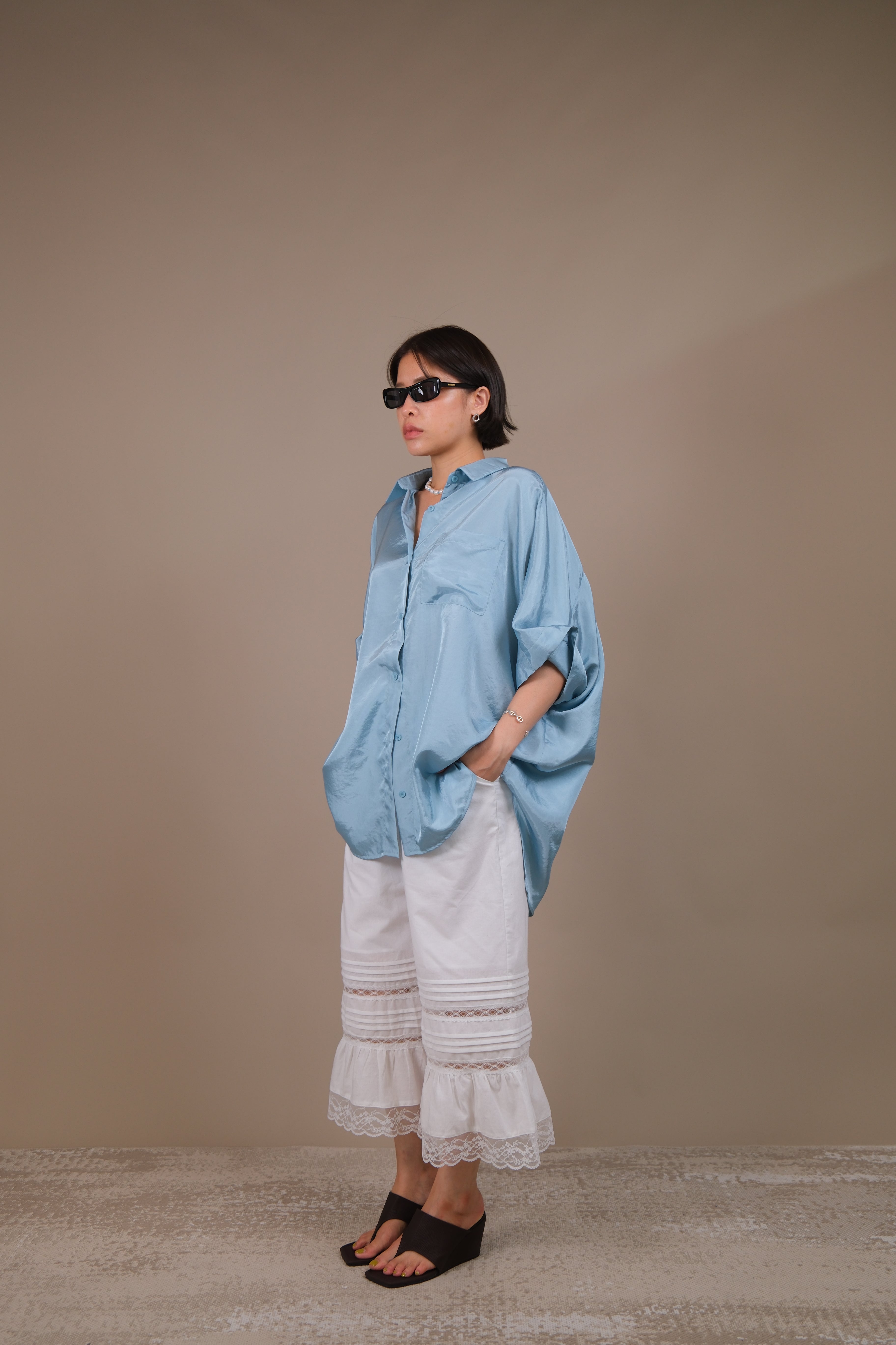 Boyish Satin Shirt