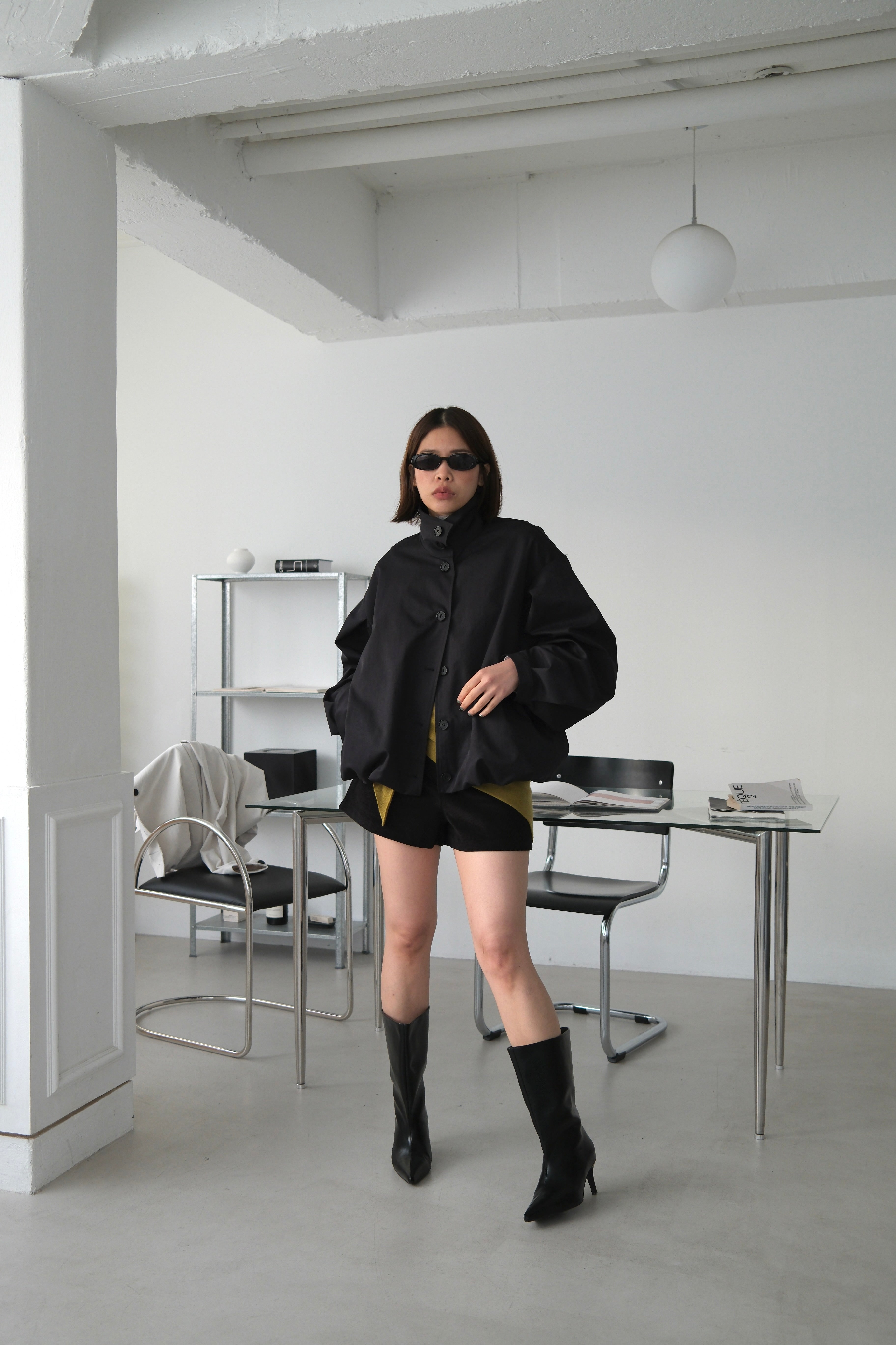 Rotti Funnel neck bomber jacket