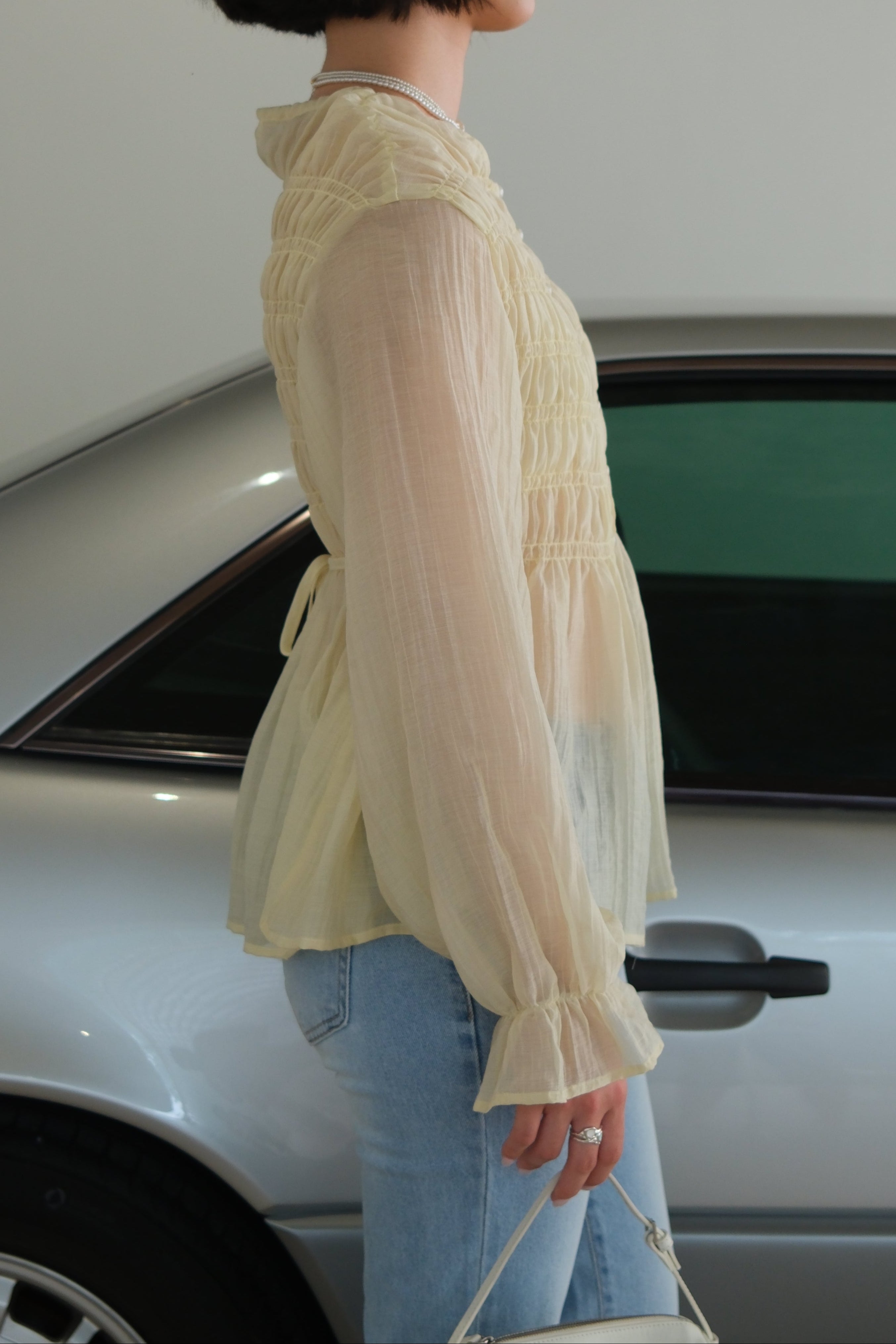Fairy Smocked Flowy Blouse