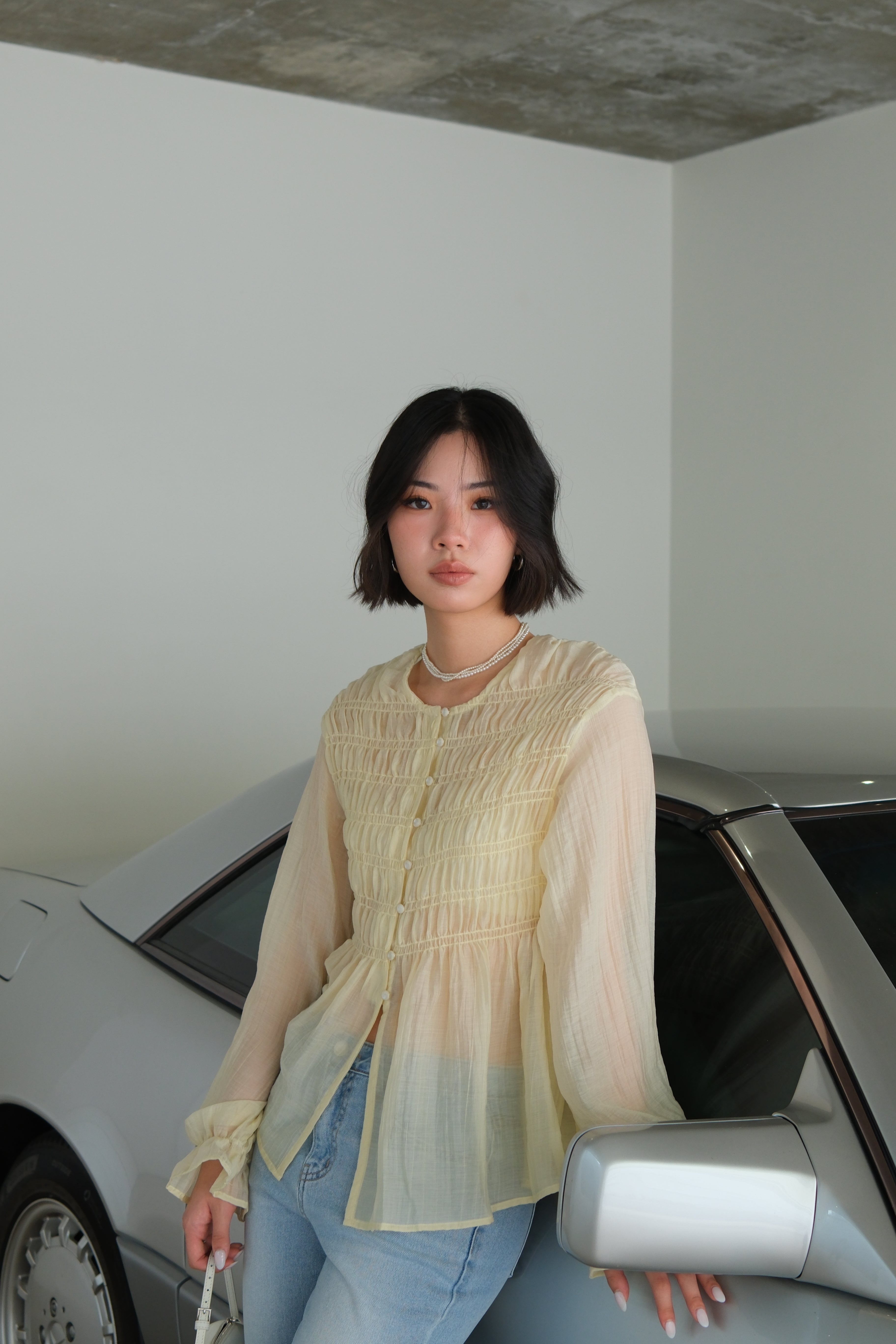 Fairy Smocked Flowy Blouse