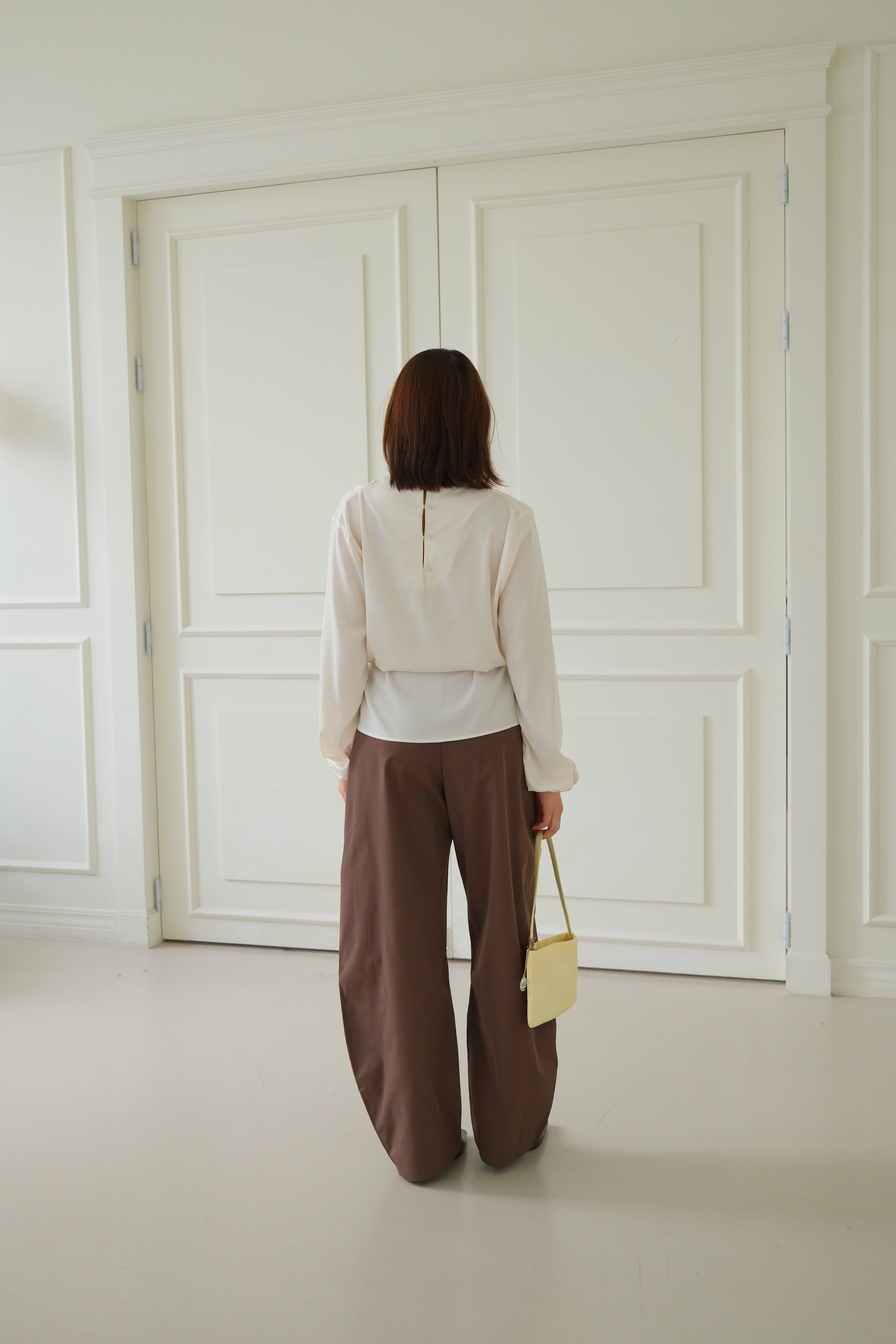 Curren shirring shoulder blouse