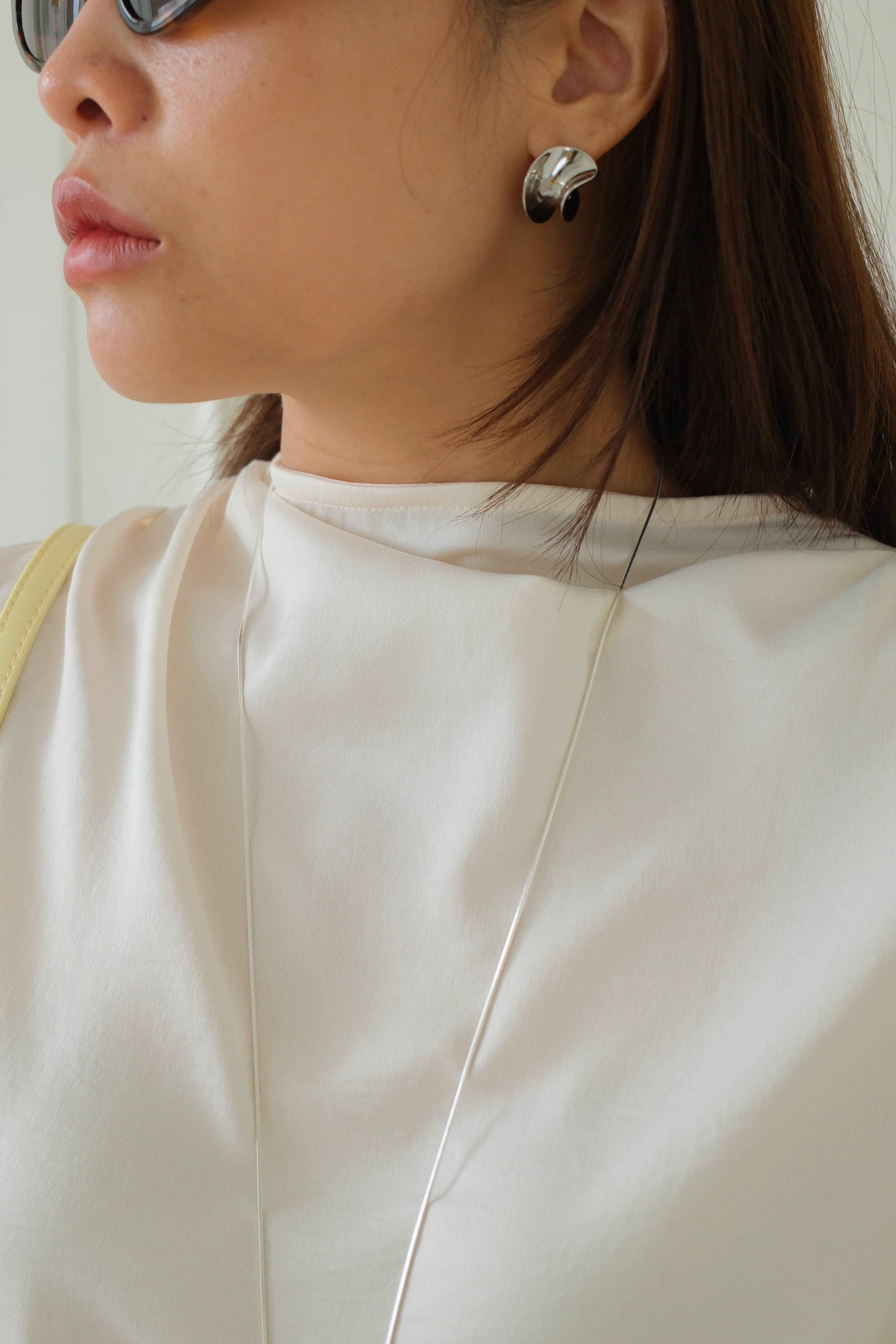 Curren shirring shoulder blouse