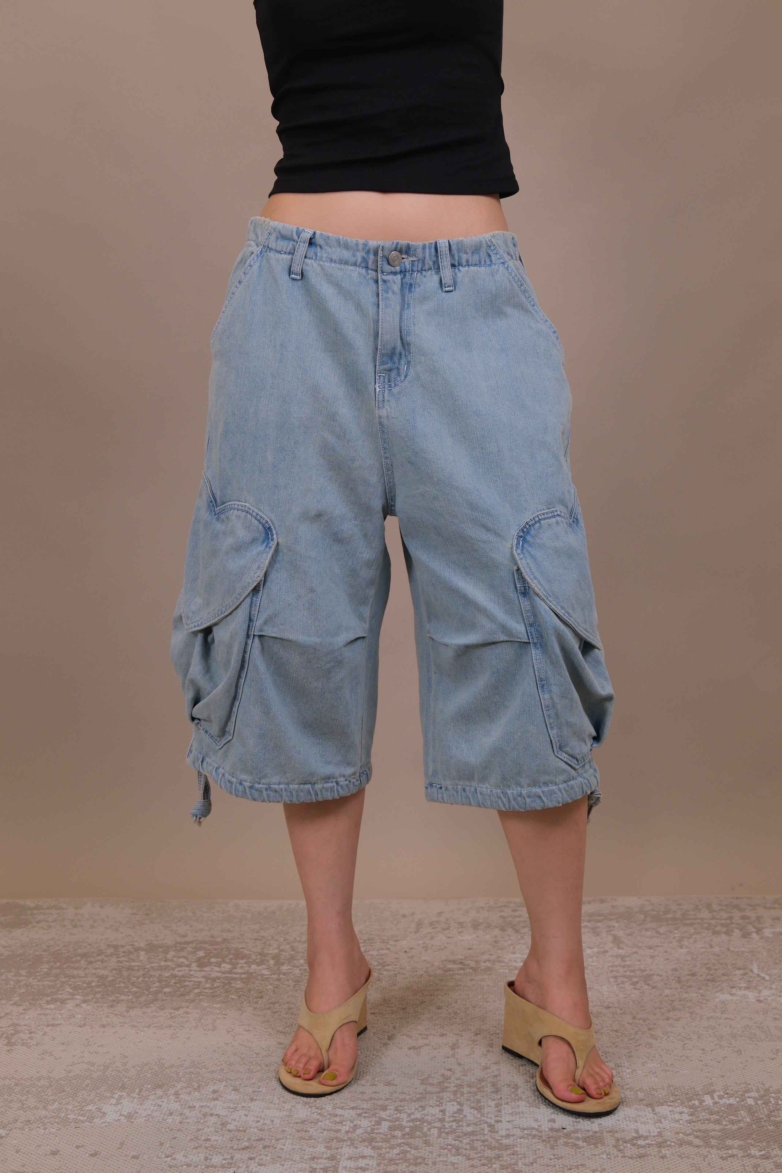 Heart-Pocket Cargo shorts