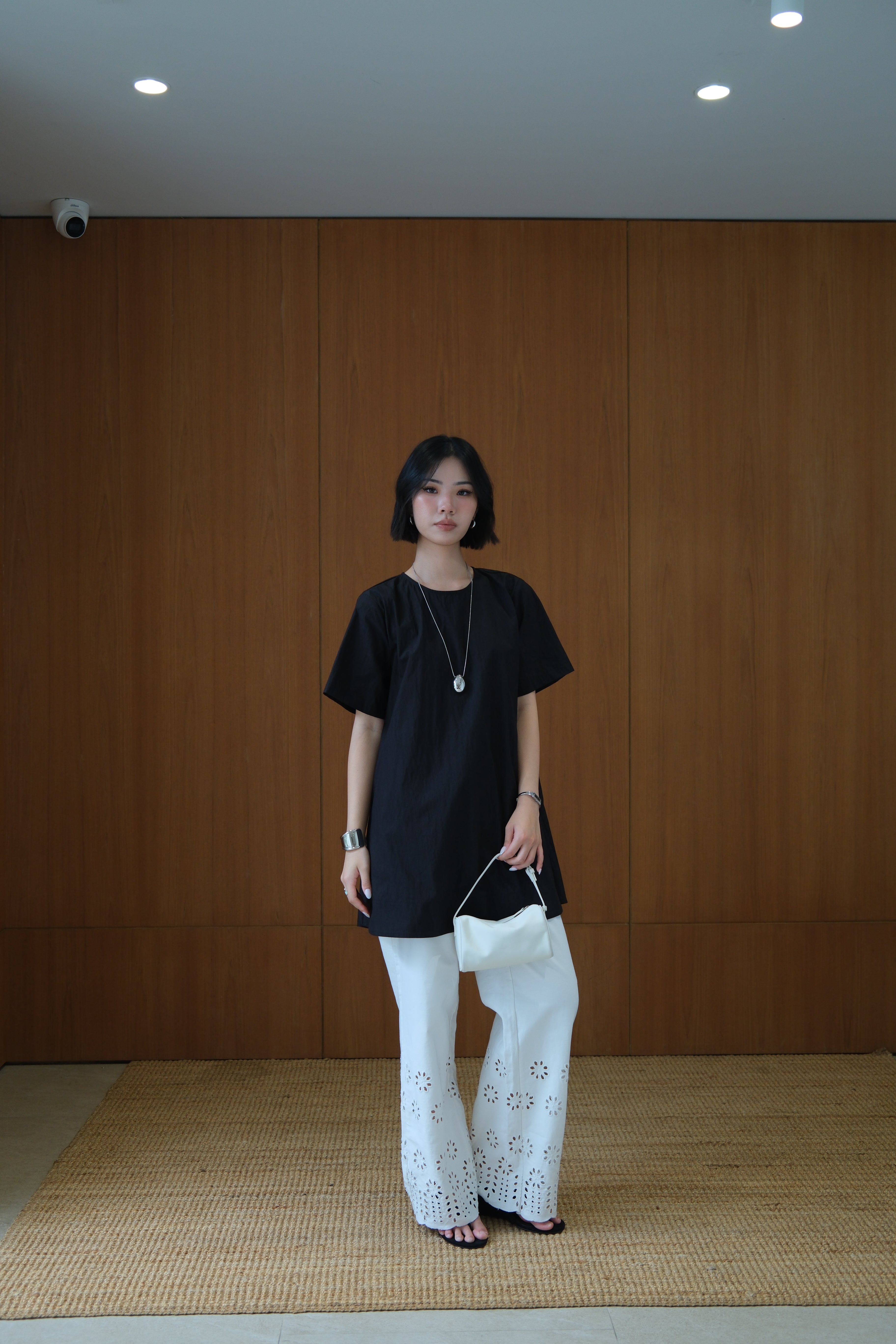 Rumi Laser Cut Straight Pants