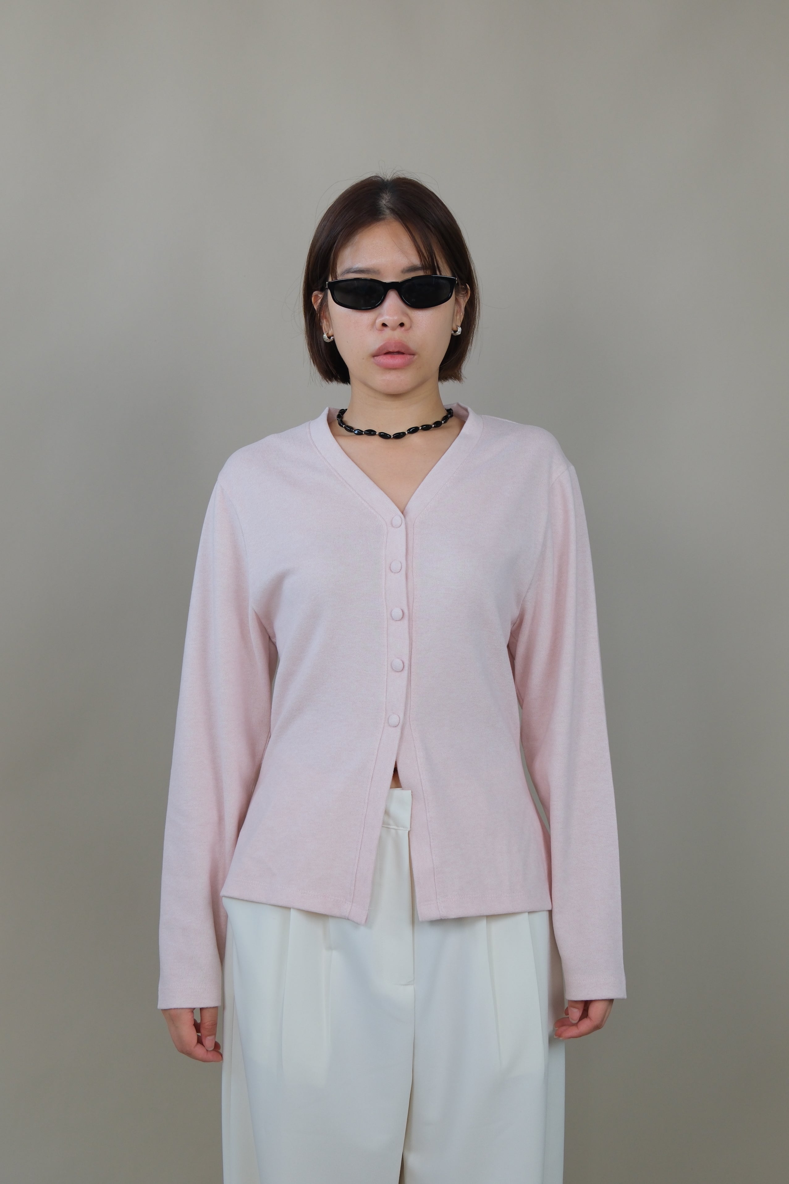 Elise Sculpted V-Neck Cardigan