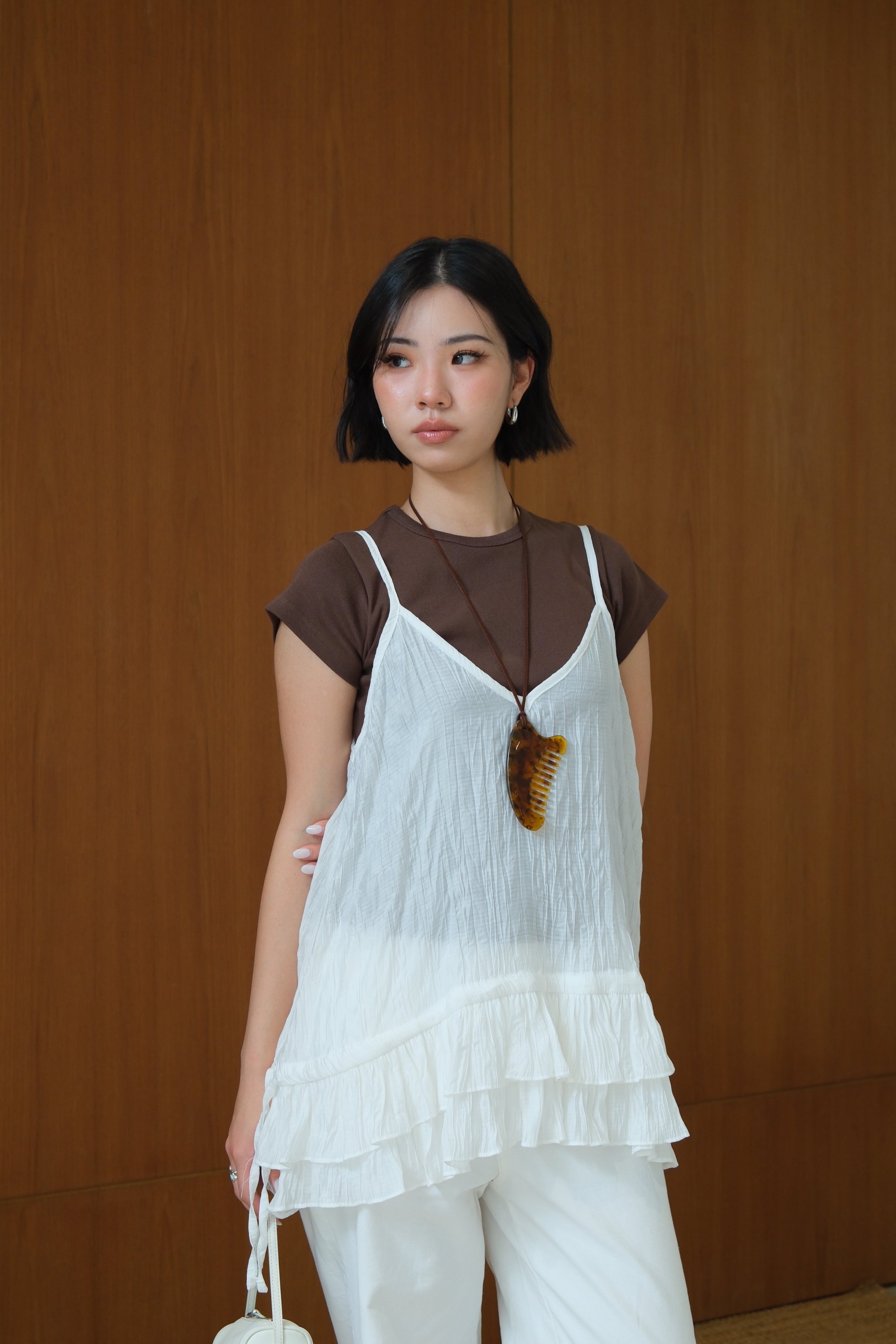 Miu Double Frill Cami