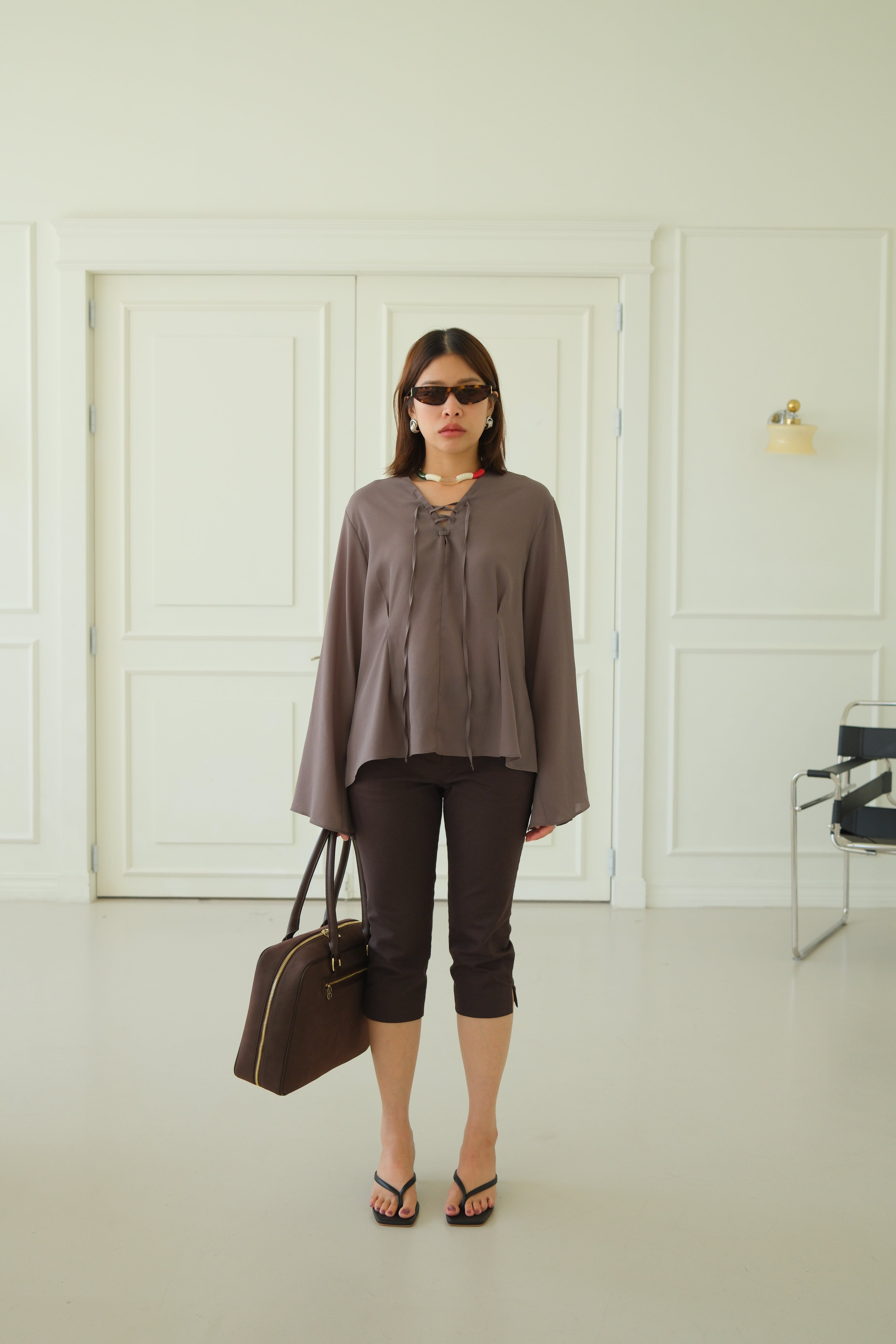 boho sheer blouse